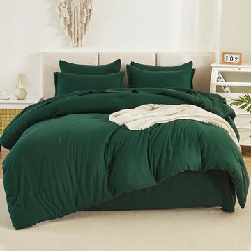 Litanika Lightweight Solid Down Alternative 7 Pieces Bedding Comforters Sets