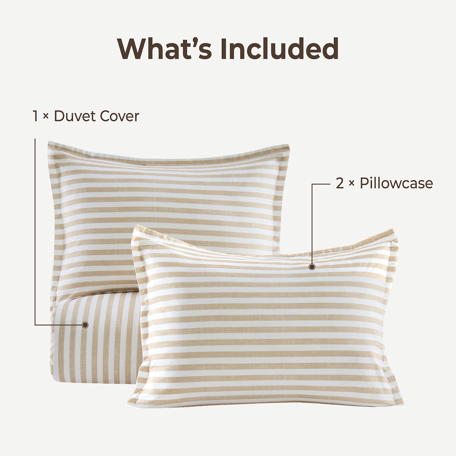 Striped Queen Size Duvet Cover Set - Narrow Stripe Navy 3-Piece Duvet Cover Set