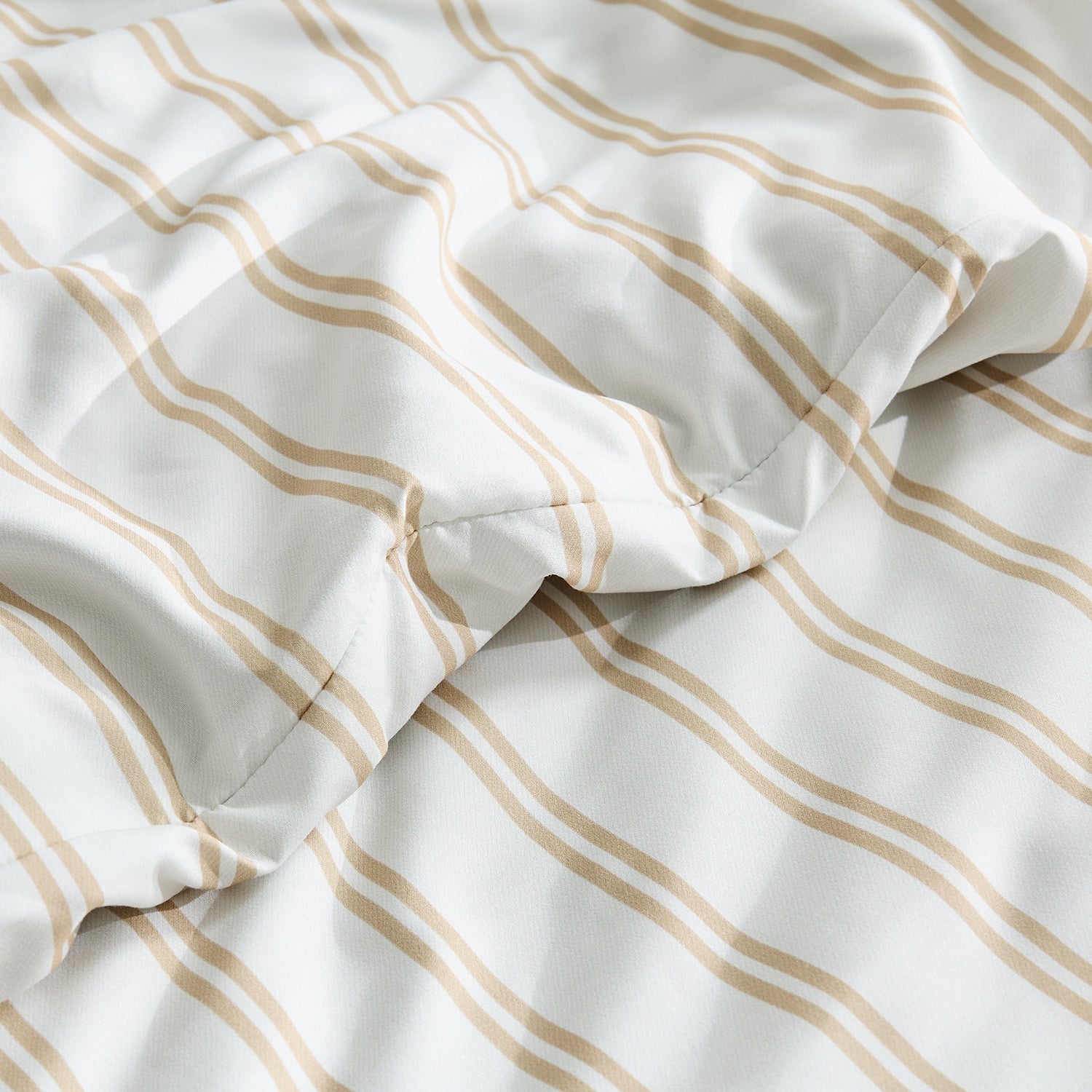 Striped Queen Size Duvet Cover Set - Narrow Stripe Navy 3-Piece Duvet Cover Set