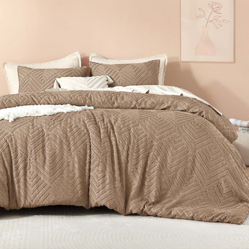 Tufted Boho Lightweight Fluffy 3 Pieces Comforter Set