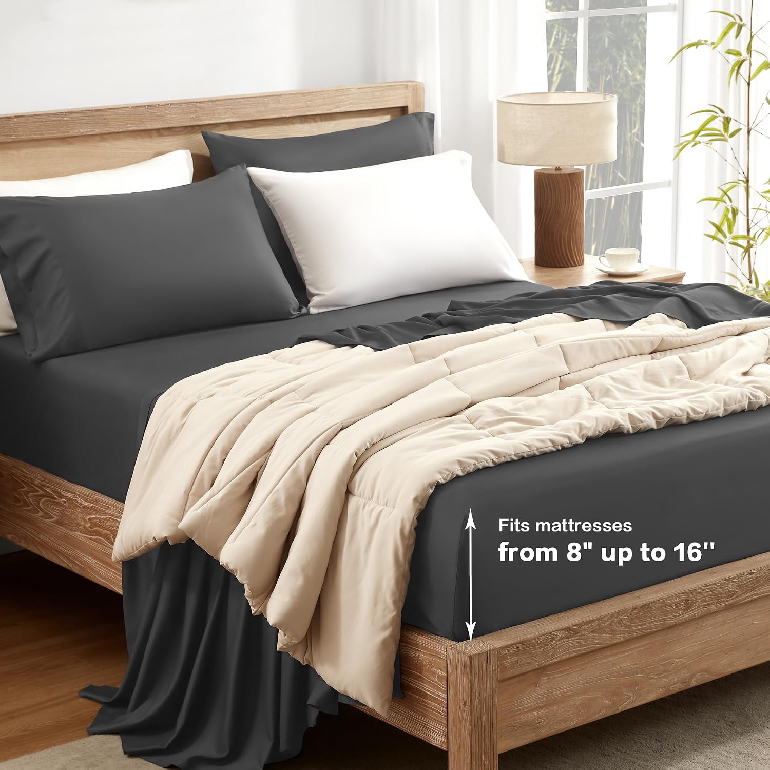 Bamboo Viscose Derived Silky Soft Sheets Set - LITANIKA