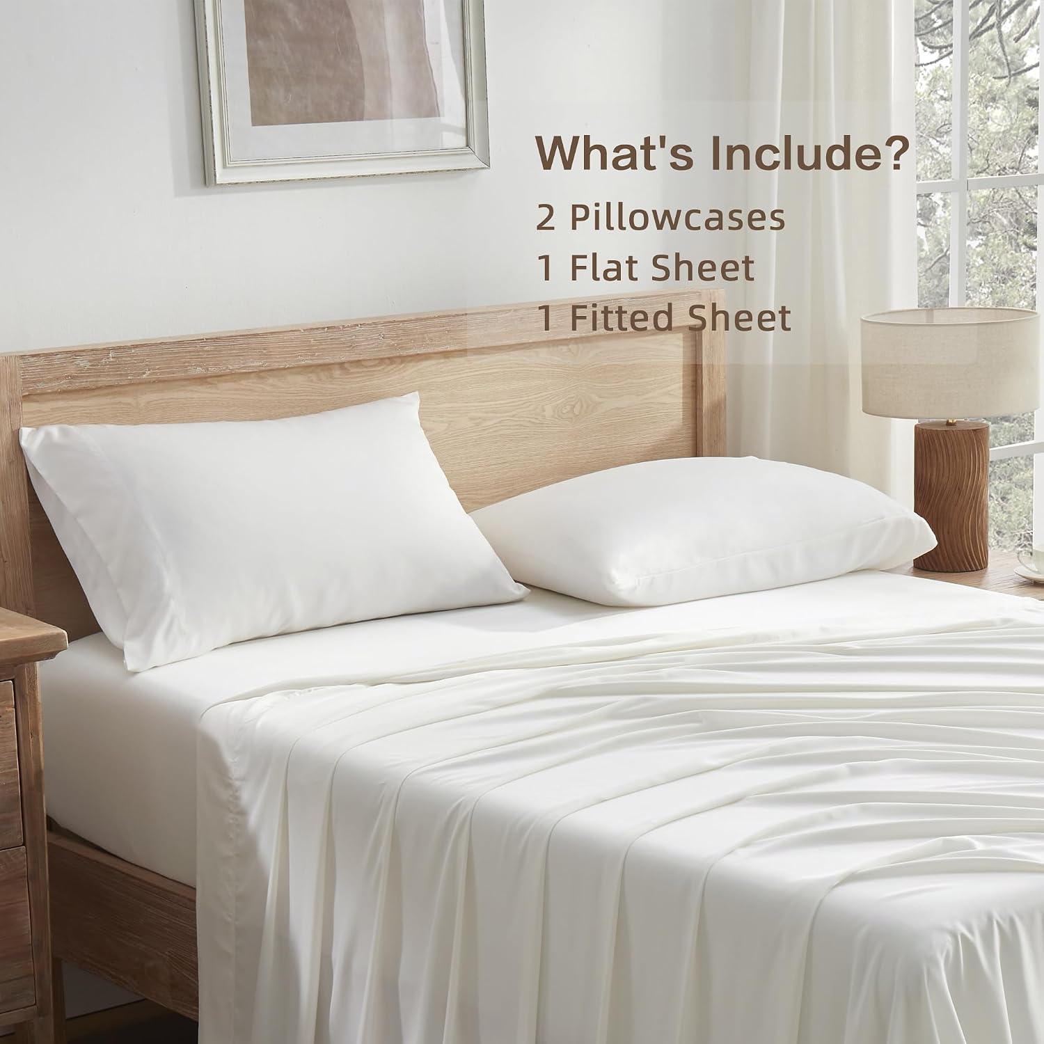 Bamboo Viscose Derived Silky Soft Sheets Set - LITANIKA