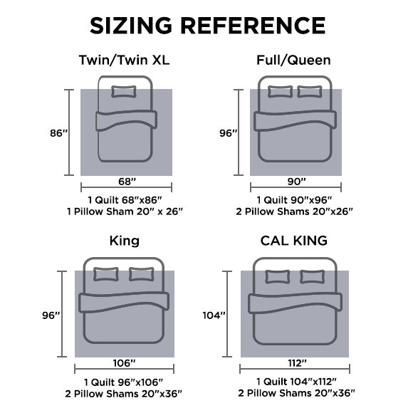 Bedspread & Coverlet Stripe Patchwork 3 Pieces Quilt Set - LITANIKA