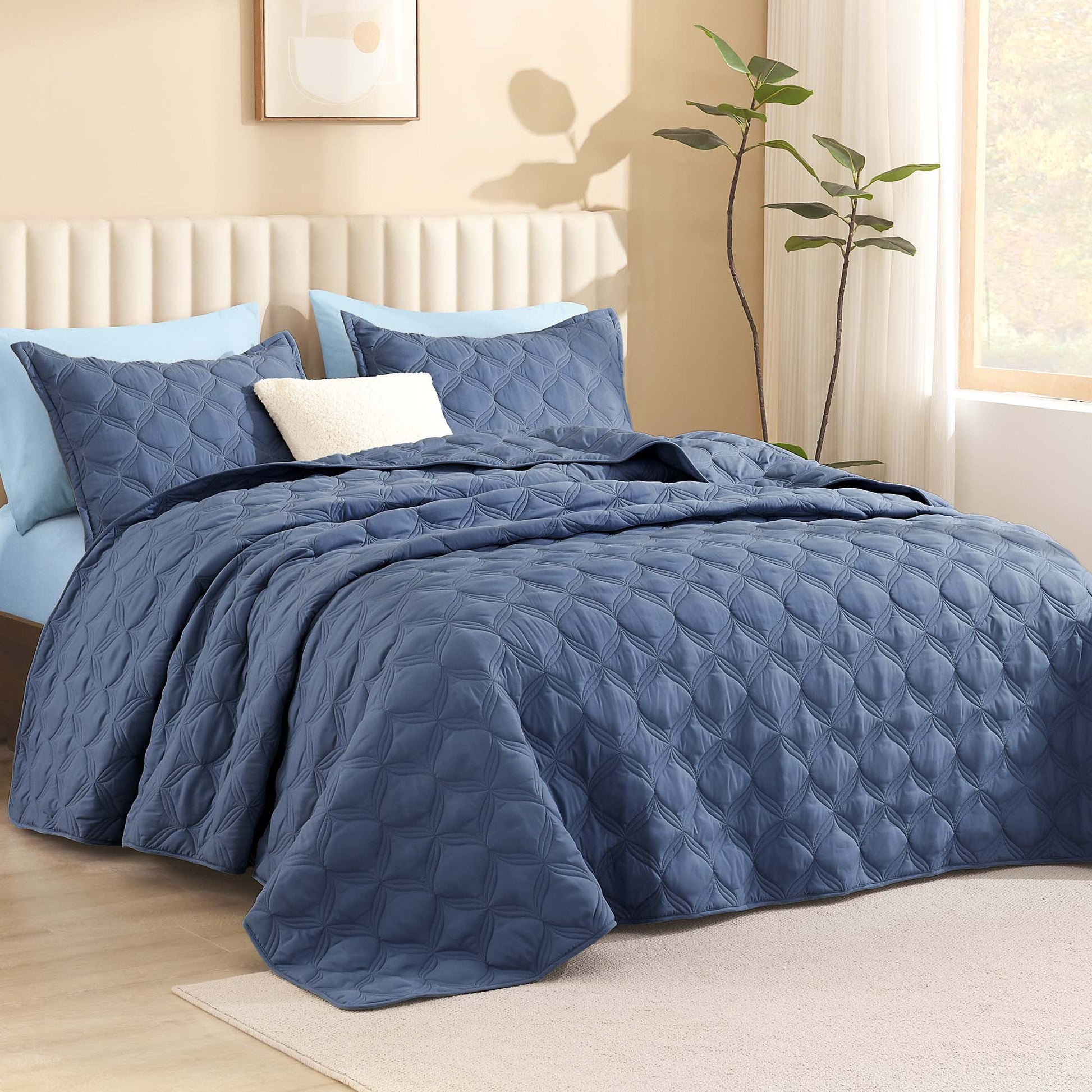 Bedspreads & Coverlets 3 Pieces Quilt Set - LITANIKA
