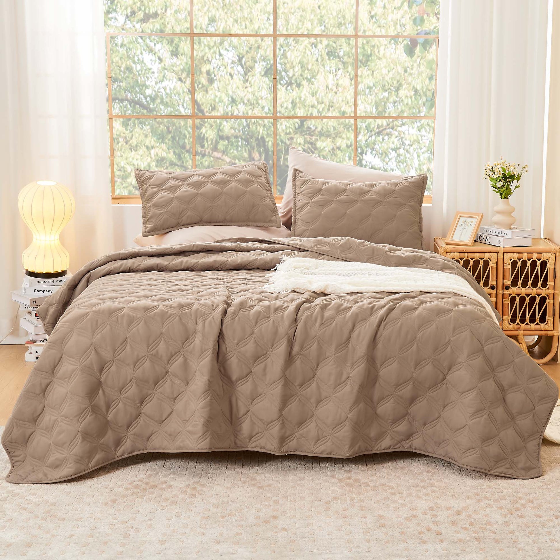 Bedspreads & Coverlets 3 Pieces Quilt Set - LITANIKA