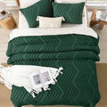 Cozy Bedding 3 Pieces Chevron Comforter Set - LITANIKA