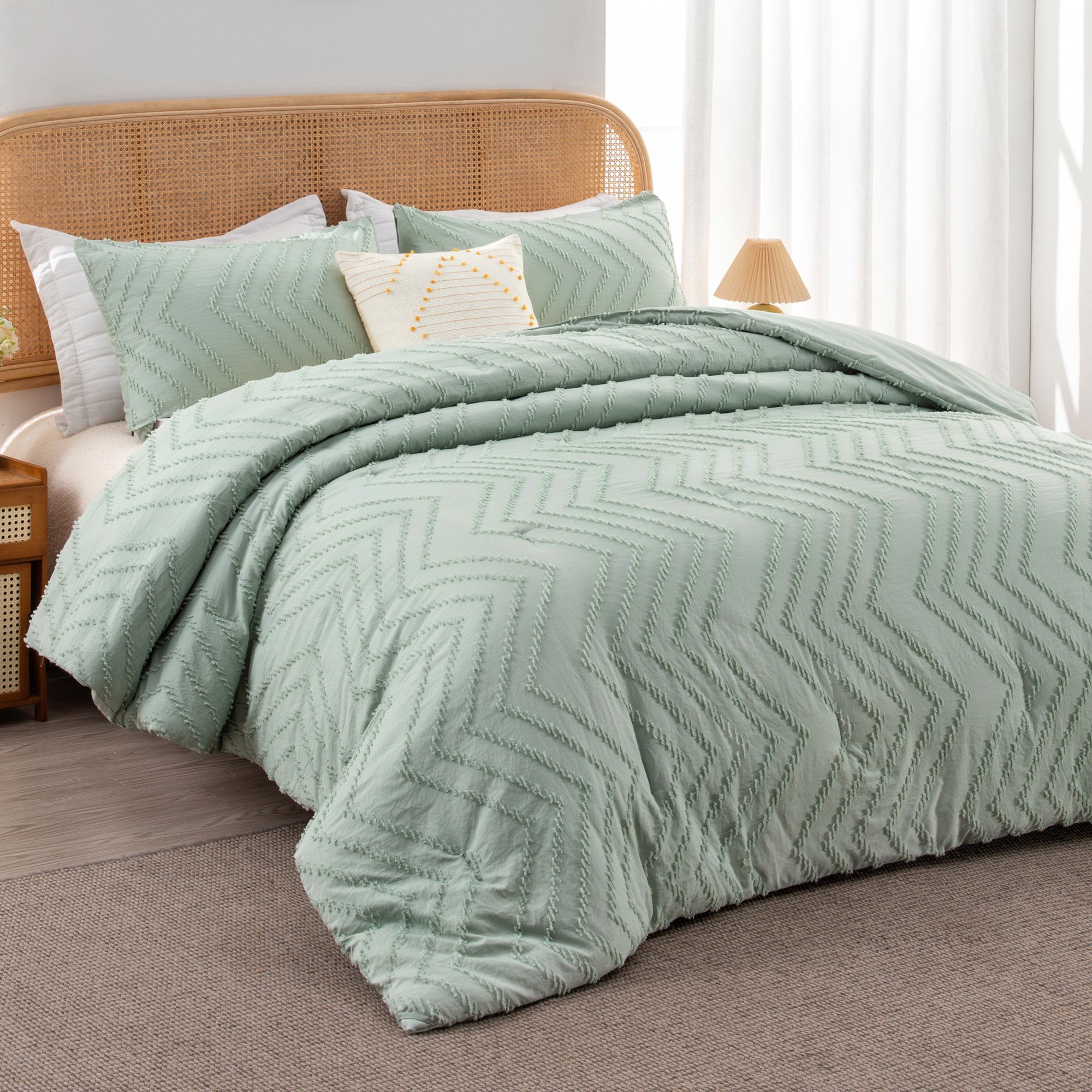 Cozy Bedding 3 Pieces Chevron Comforter Set - LITANIKA