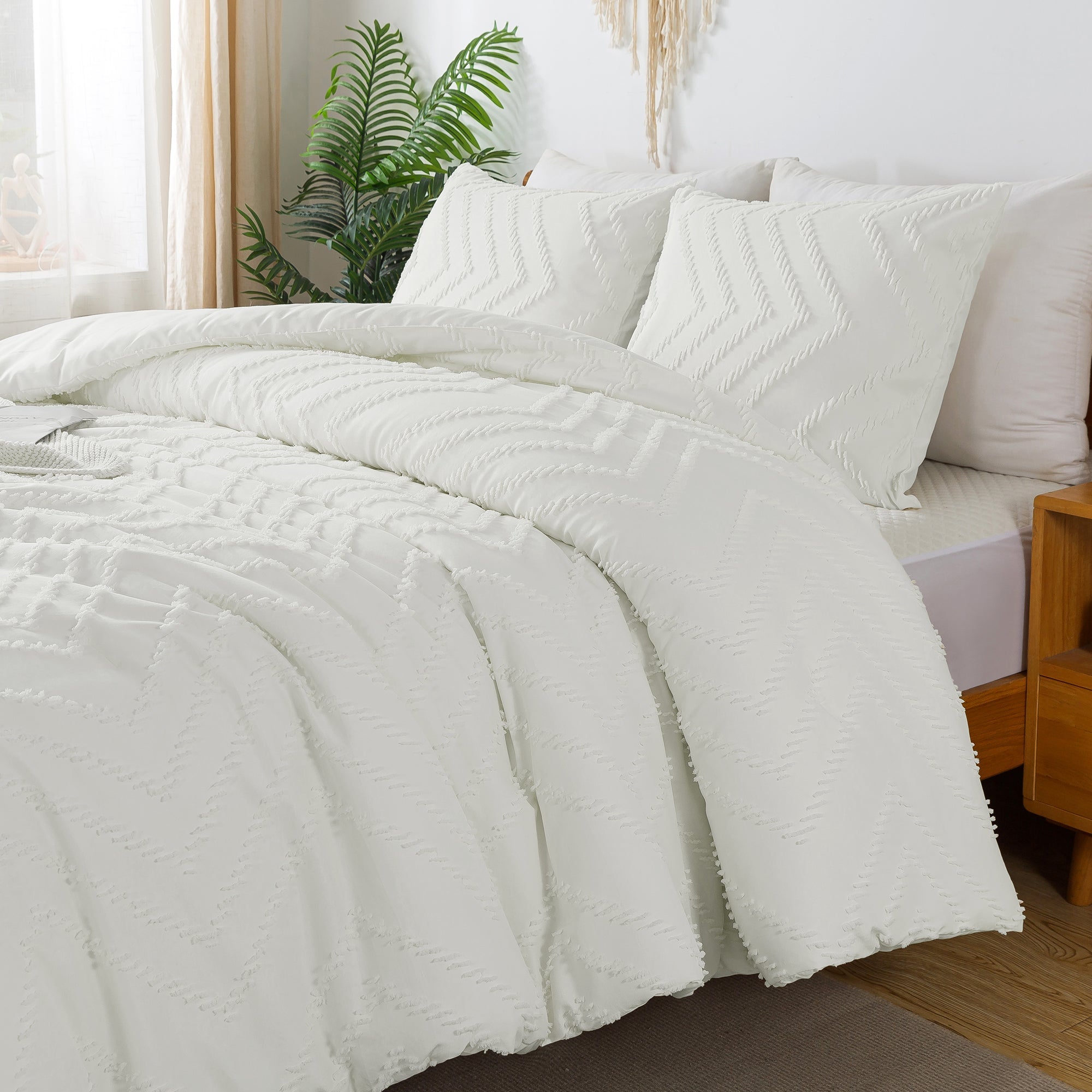 Cozy Bedding 3 Pieces Chevron Comforter Set - LITANIKA