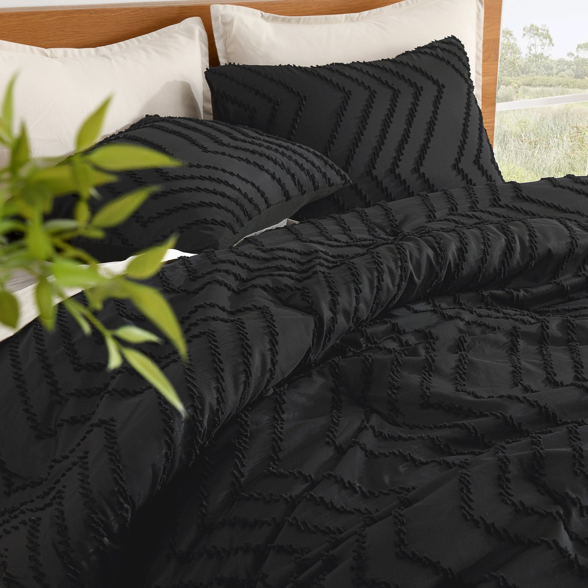 Cozy Bedding 3 Pieces Chevron Comforter Set - LITANIKA