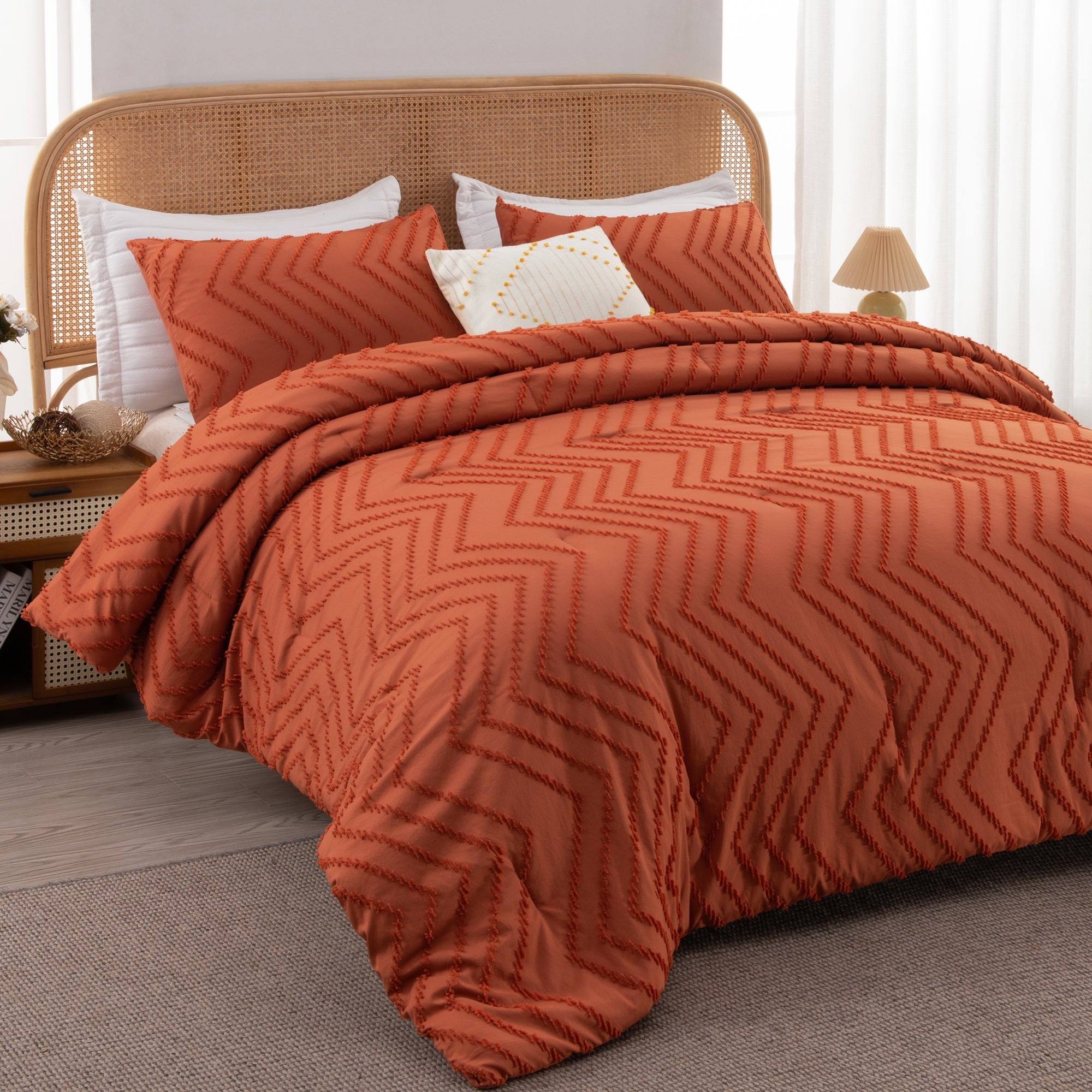 Cozy Bedding 3 Pieces Chevron Comforter Set - LITANIKA