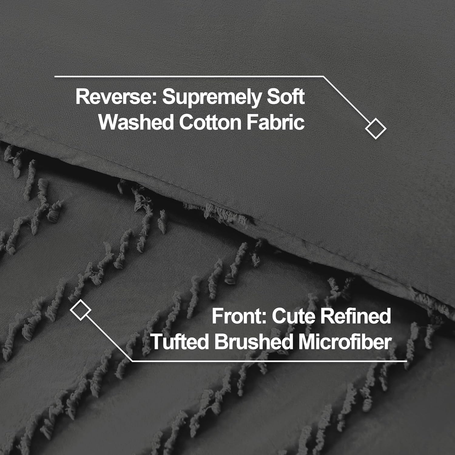 Litanika Cozy Bedding 3-Piece Chevron Comforter Set with matching pillow shams and duvet cover in soft, stylish design.