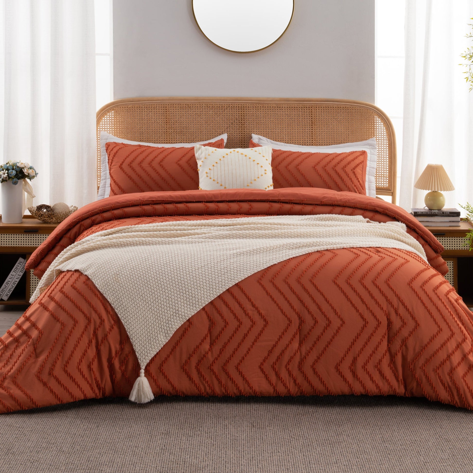 Cozy Bedding 3 Pieces Chevron Comforter Set - LITANIKA