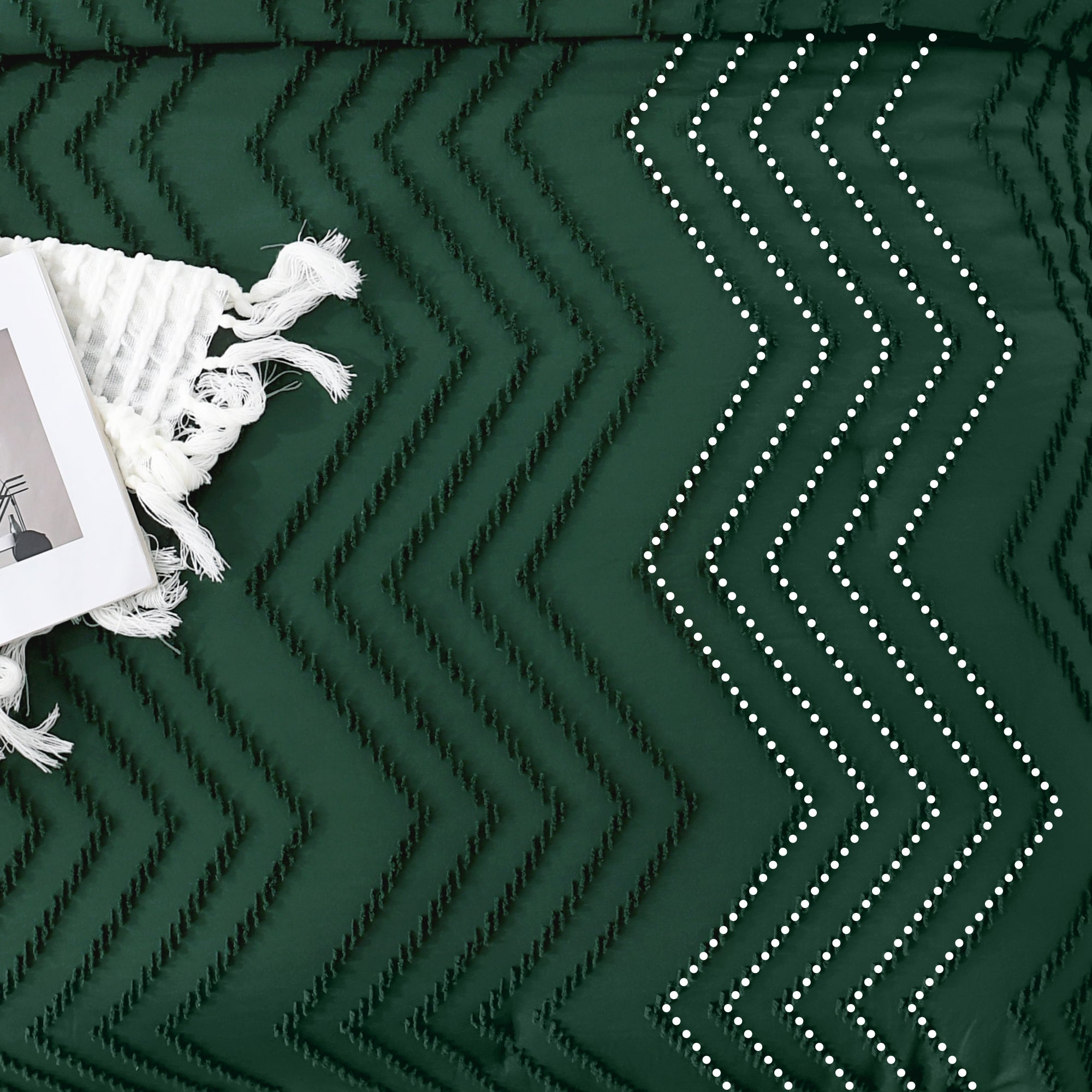 Cozy Bedding 3 Pieces Chevron Comforter Set - LITANIKA