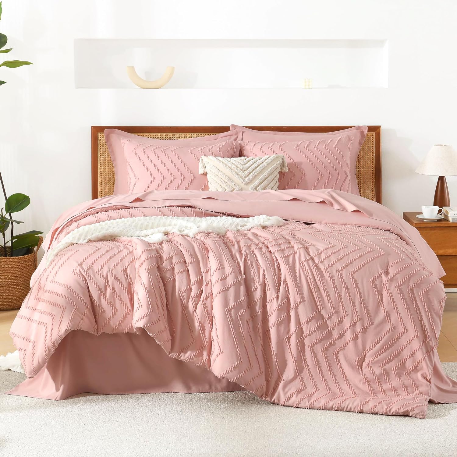 Cozy Bedding 7 Pieces Chevron Comforter Set - LITANIKA