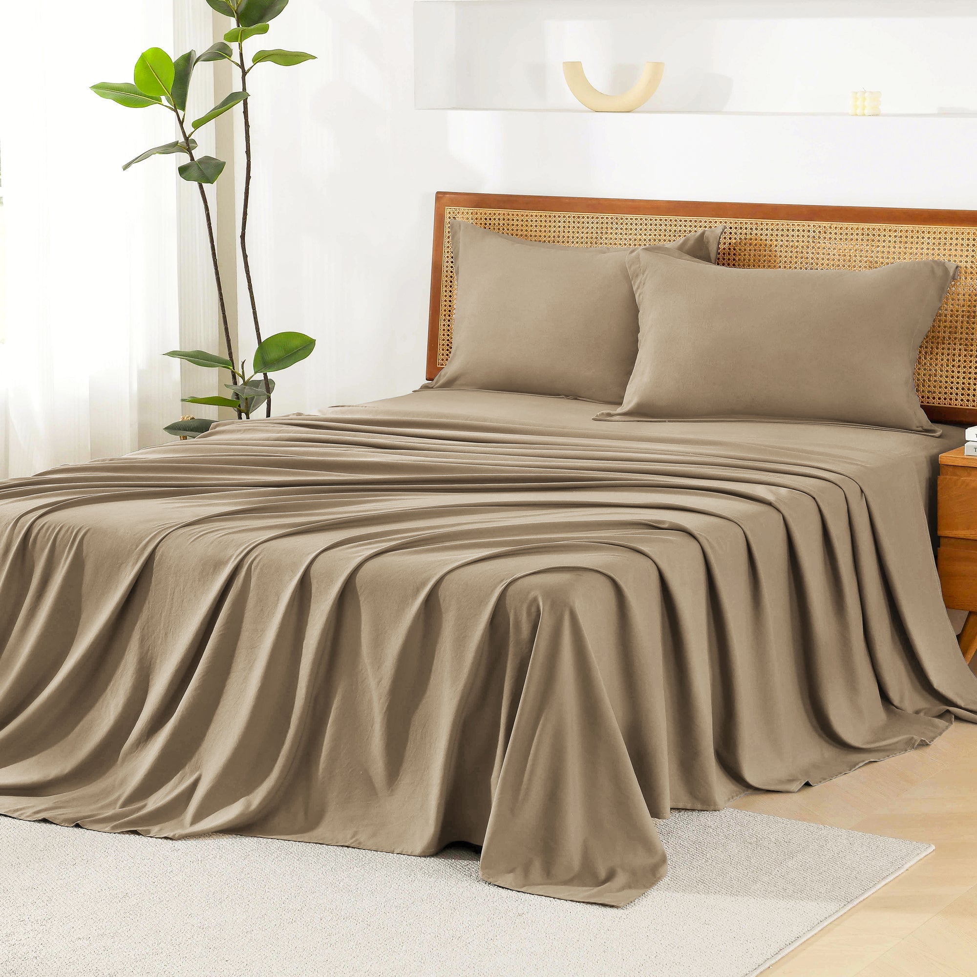 Cozy Bedding 7 Pieces Chevron Comforter Set - LITANIKA