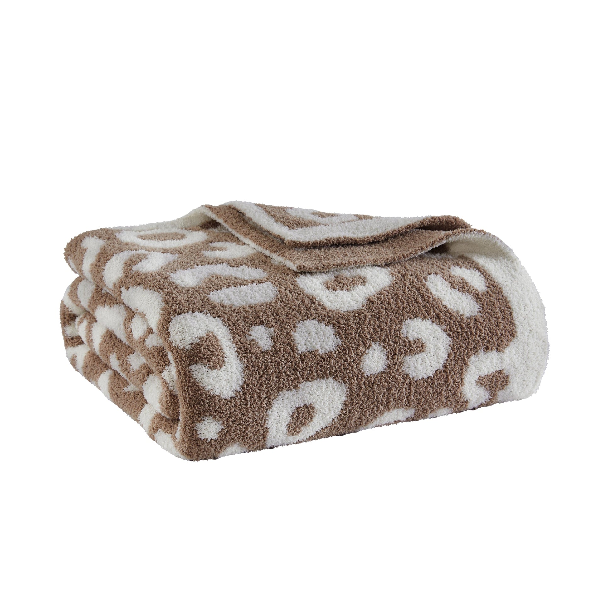 Litanika leopard pattern throw blanket with cheetah print, soft bedding accessory for cozy decor or lounging.