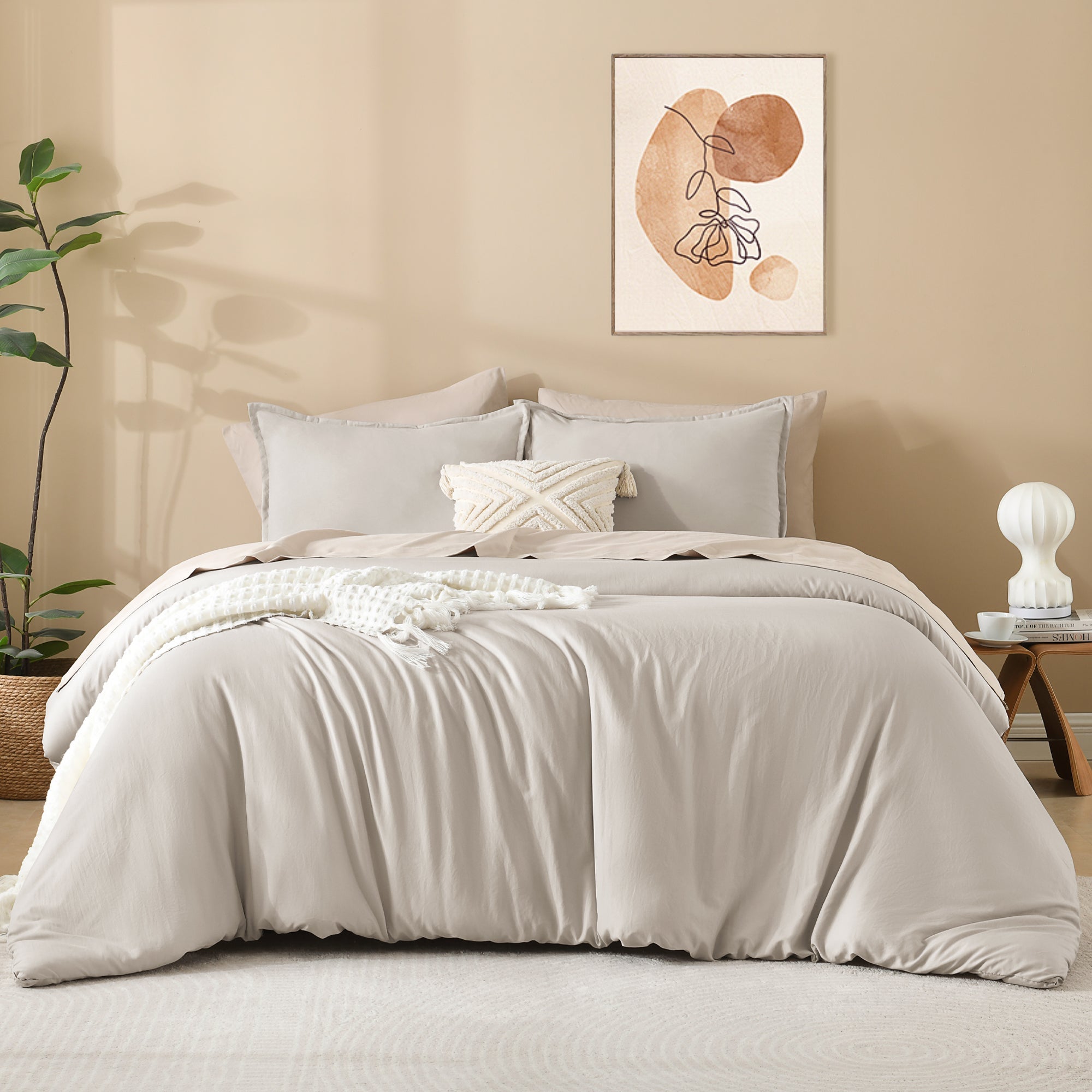 Lightweight Solid Down Alternative 3 Pieces Comforters Sets - LITANIKA