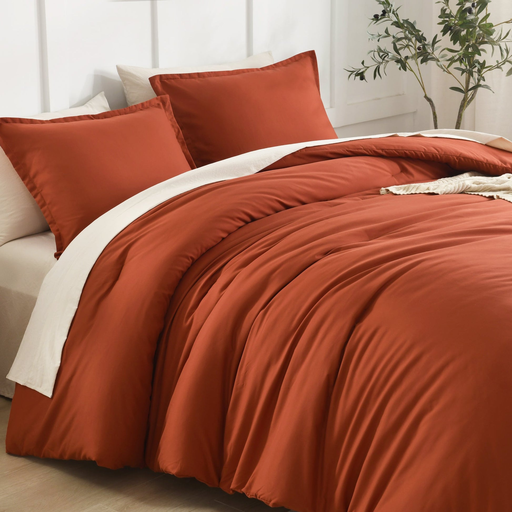 Lightweight Solid Down Alternative 3 Pieces Comforters Sets - LITANIKA