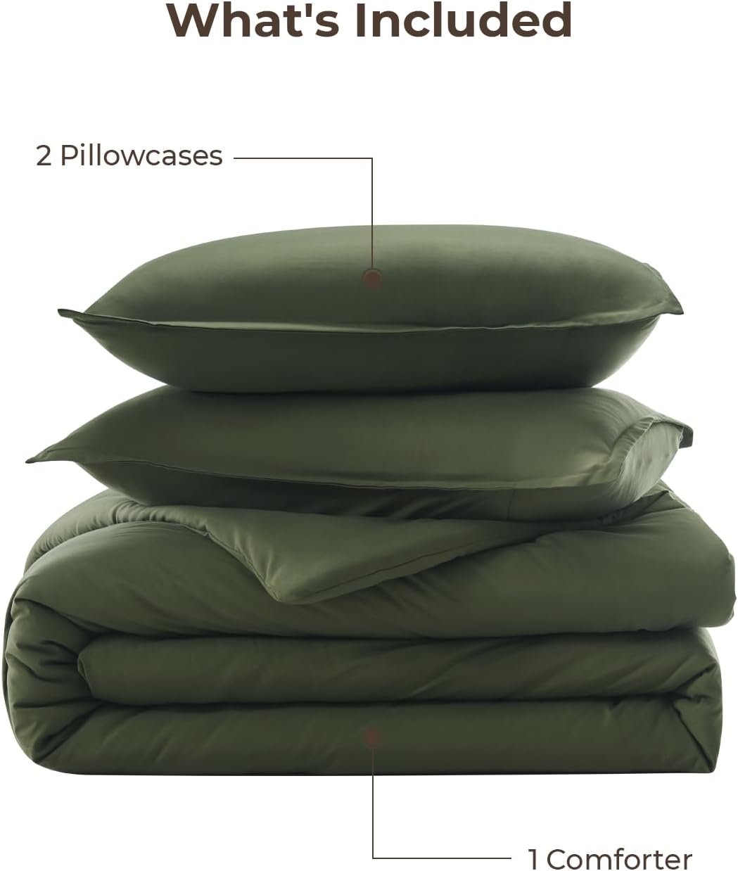 Litanika lightweight solid down alternative 3-piece comforter bedding set with soft, breathable fabric.