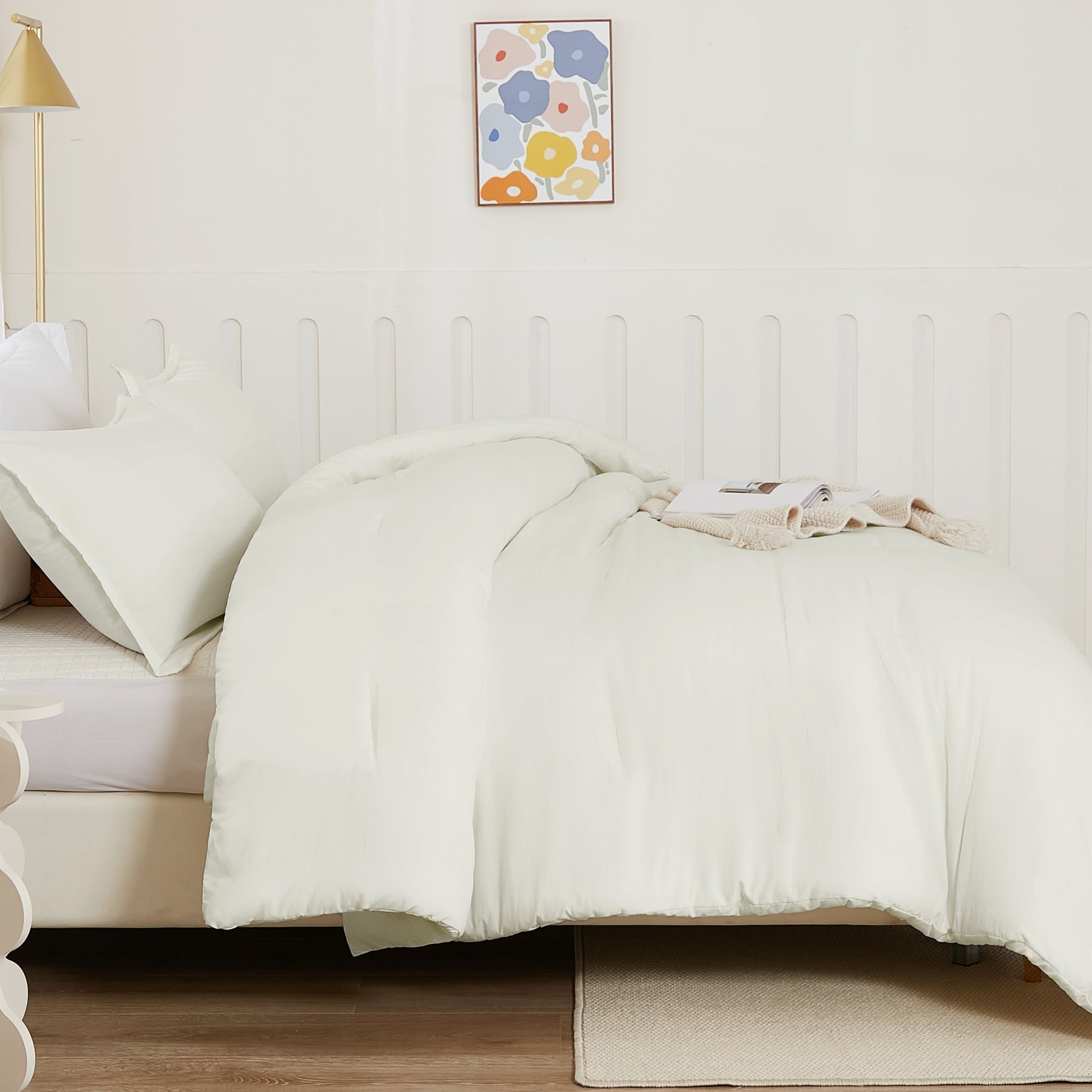 Lightweight Solid Down Alternative 3 Pieces Comforters Sets - LITANIKA