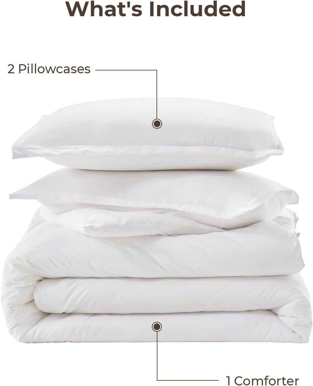 Litanika lightweight solid down alternative 3-piece comforter bedding set with soft, breathable fabric and plush filling.