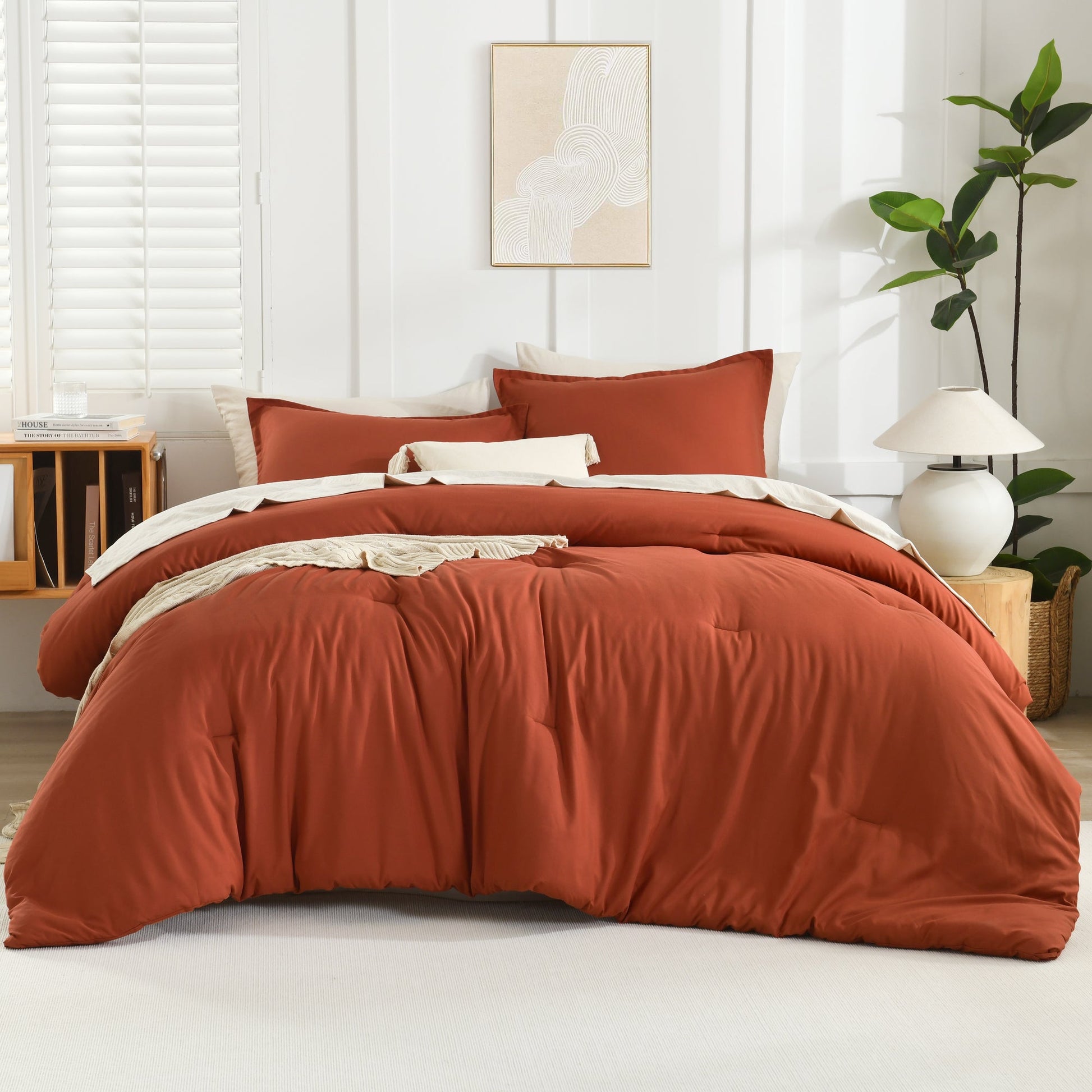 Lightweight Solid Down Alternative 3 Pieces Comforters Sets - LITANIKA