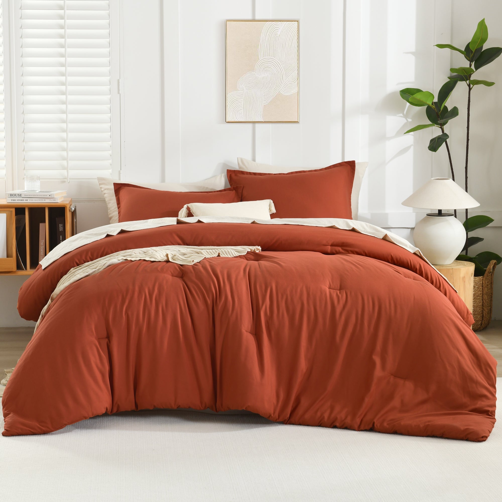 Lightweight Solid Down Alternative 3 Pieces Comforters Sets - LITANIKA