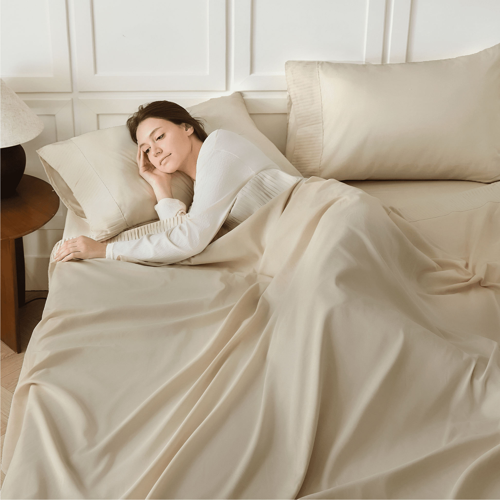 Luxury Breathable & Cooling Super Soft 4 Pieces Sheets Set - LITANIKA