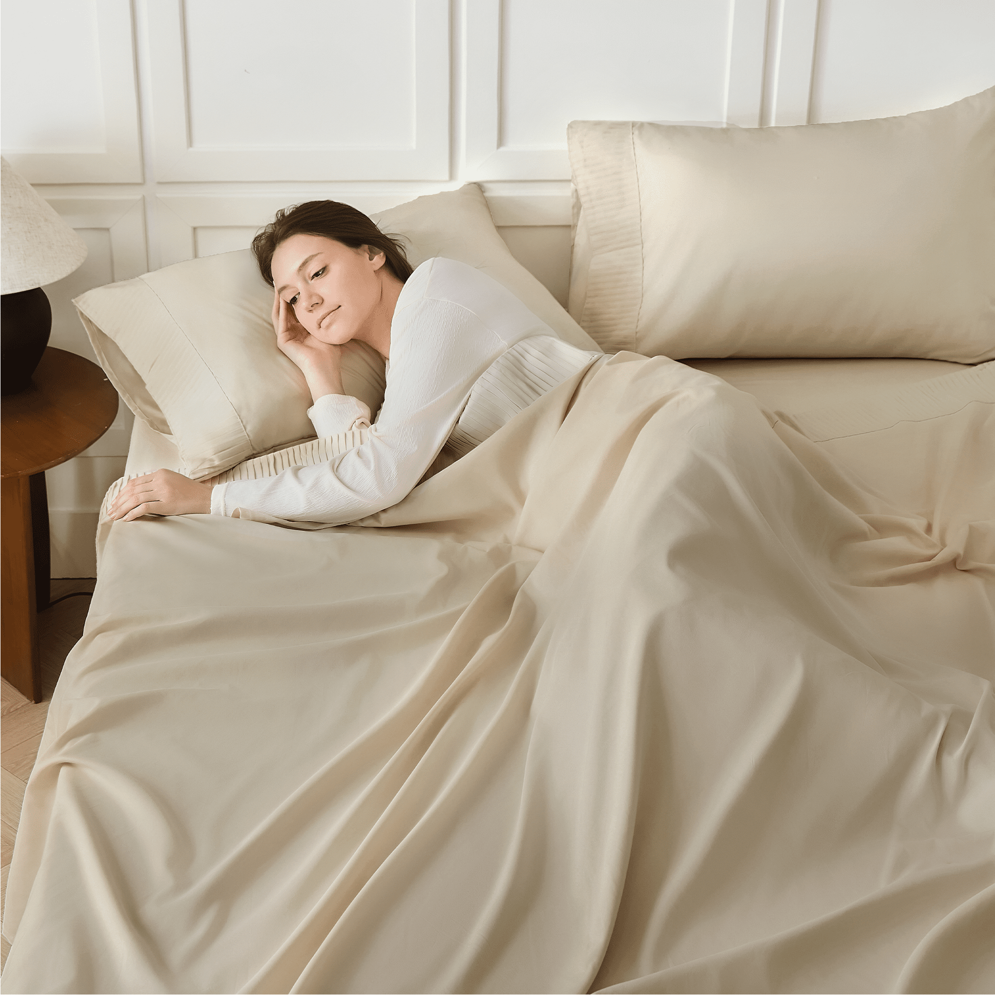 Luxury Breathable & Cooling Super Soft 4 Pieces Sheets Set - LITANIKA