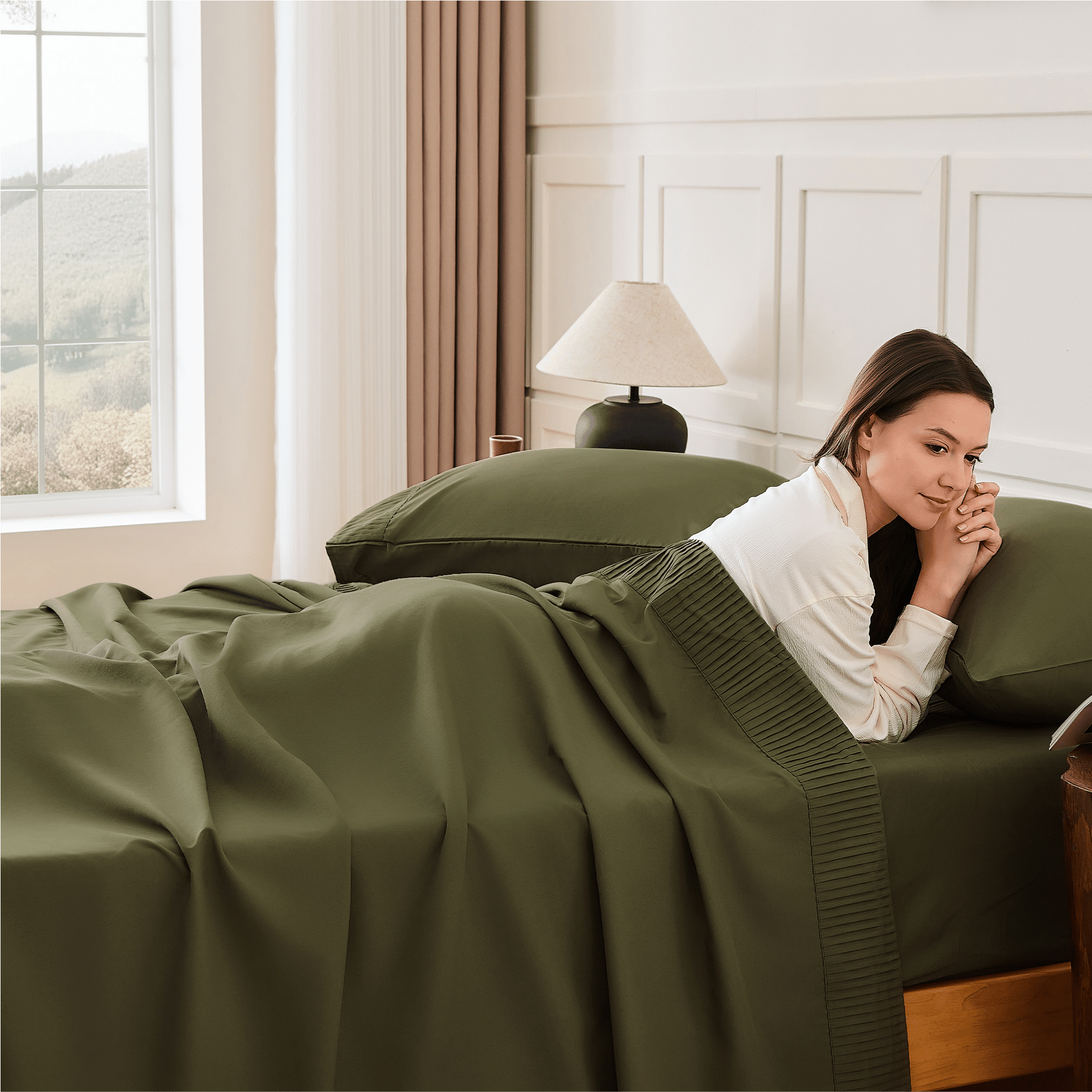 Luxury Breathable & Cooling Super Soft 4 Pieces Sheets Set - LITANIKA