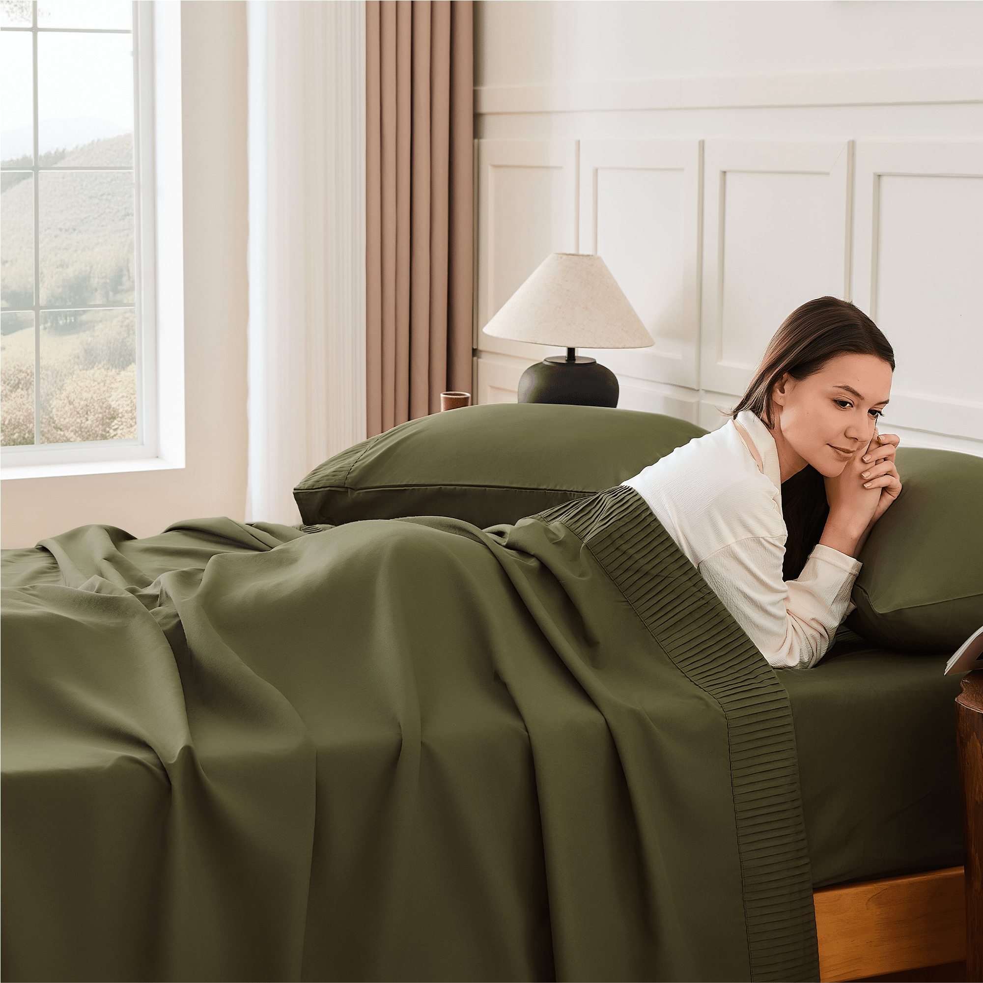 Luxury Breathable & Cooling Super Soft 4 Pieces Sheets Set - LITANIKA