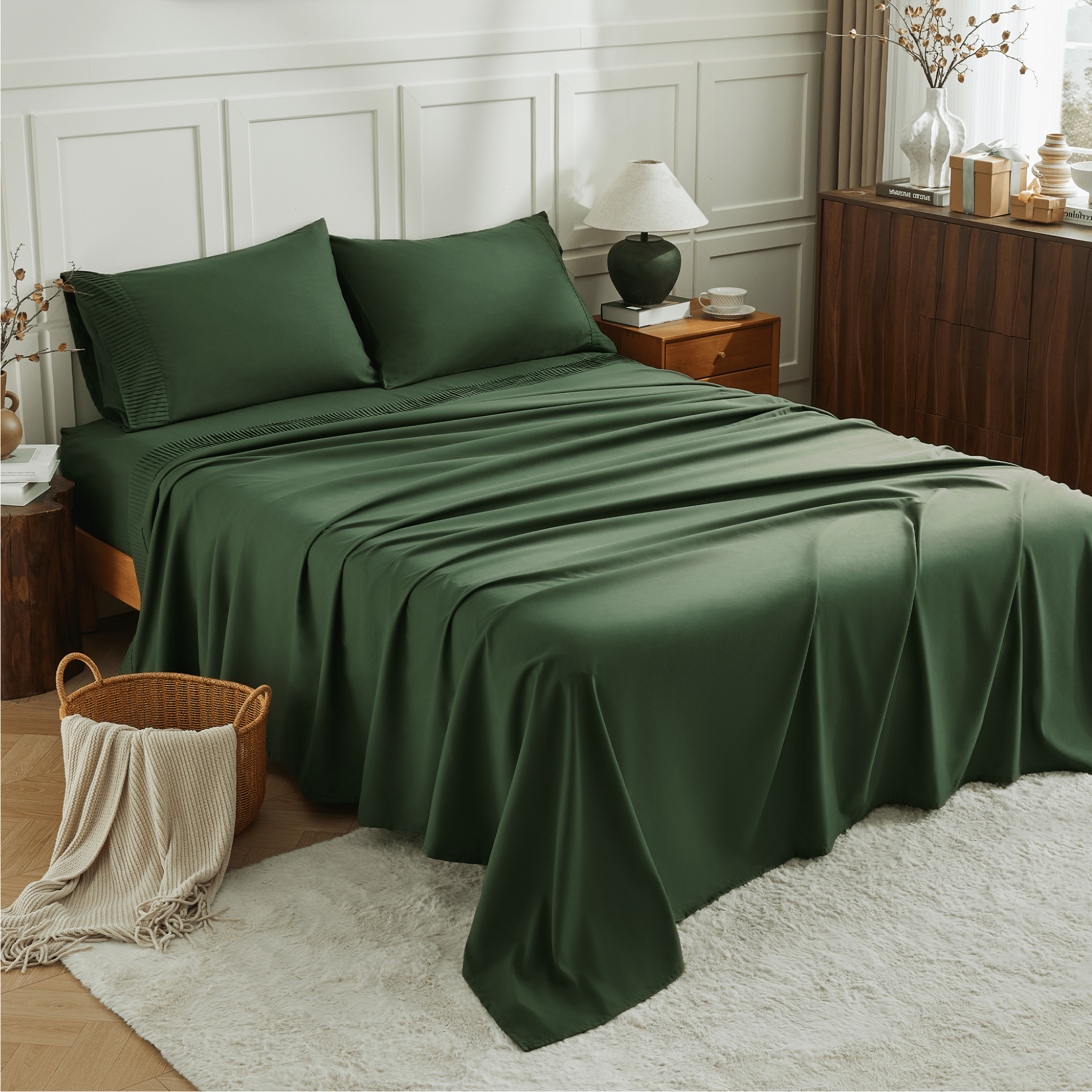 Luxury Breathable & Cooling Super Soft 4 Pieces Sheets Set - LITANIKA