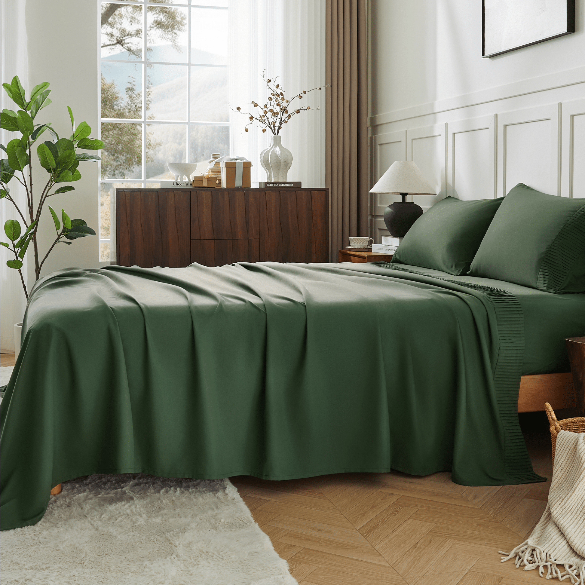 Luxury Breathable & Cooling Super Soft 4 Pieces Sheets Set - LITANIKA