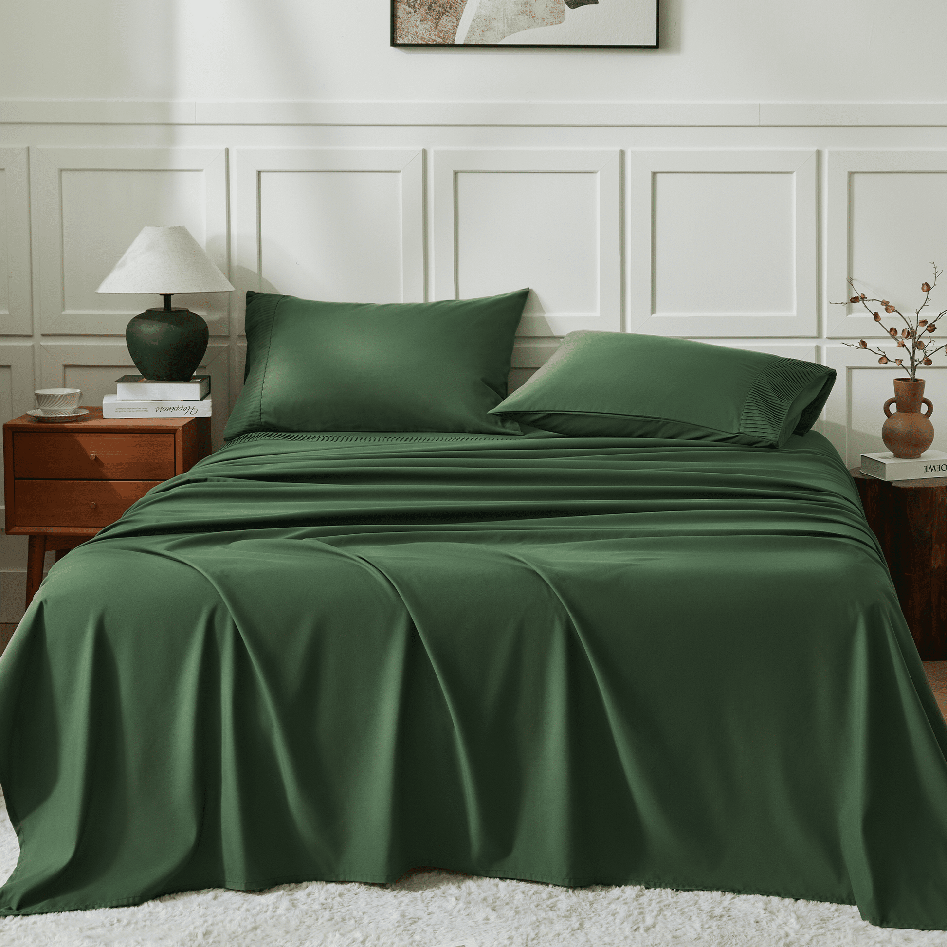 Luxury Breathable & Cooling Super Soft 4 Pieces Sheets Set - LITANIKA