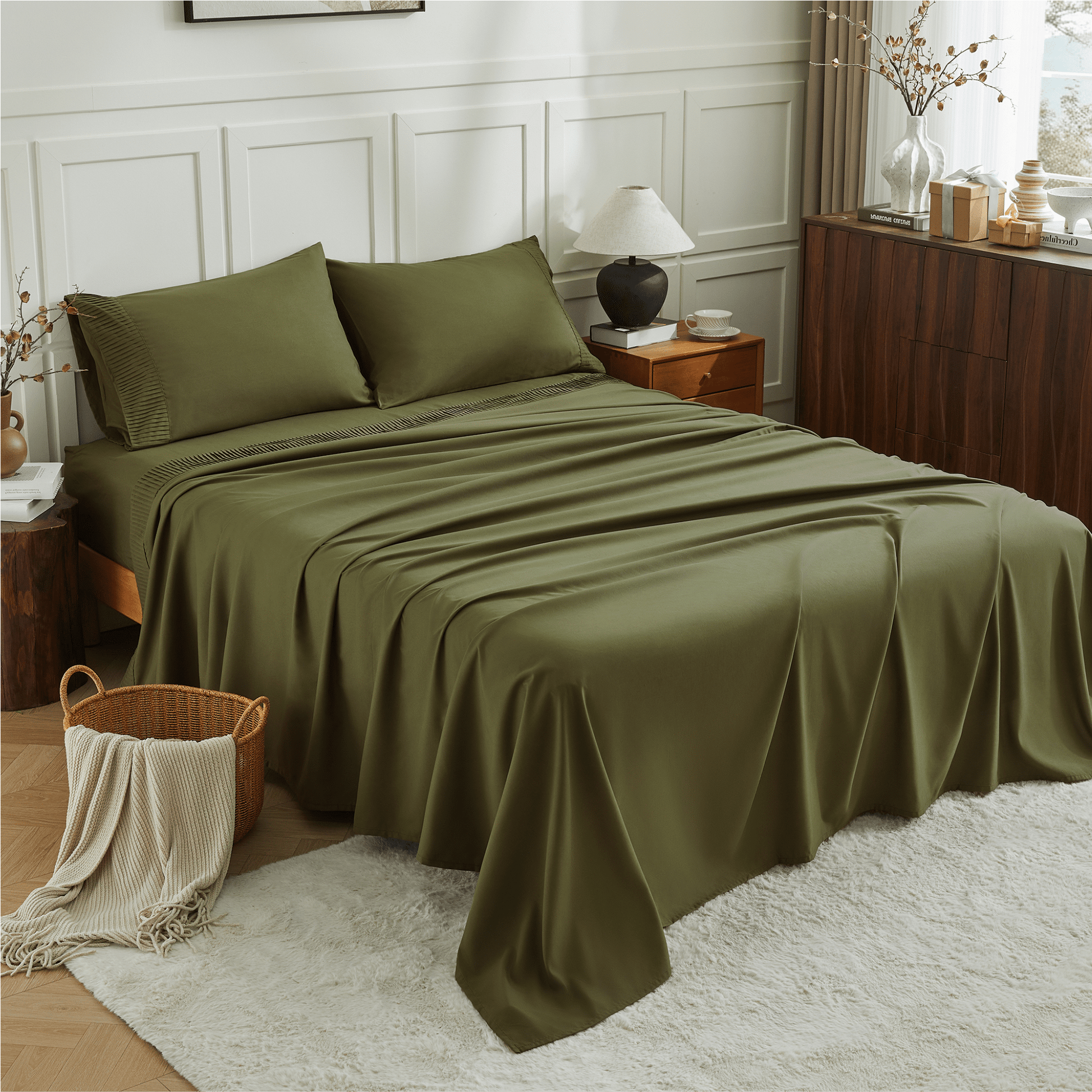 Luxury Breathable & Cooling Super Soft 4 Pieces Sheets Set - LITANIKA