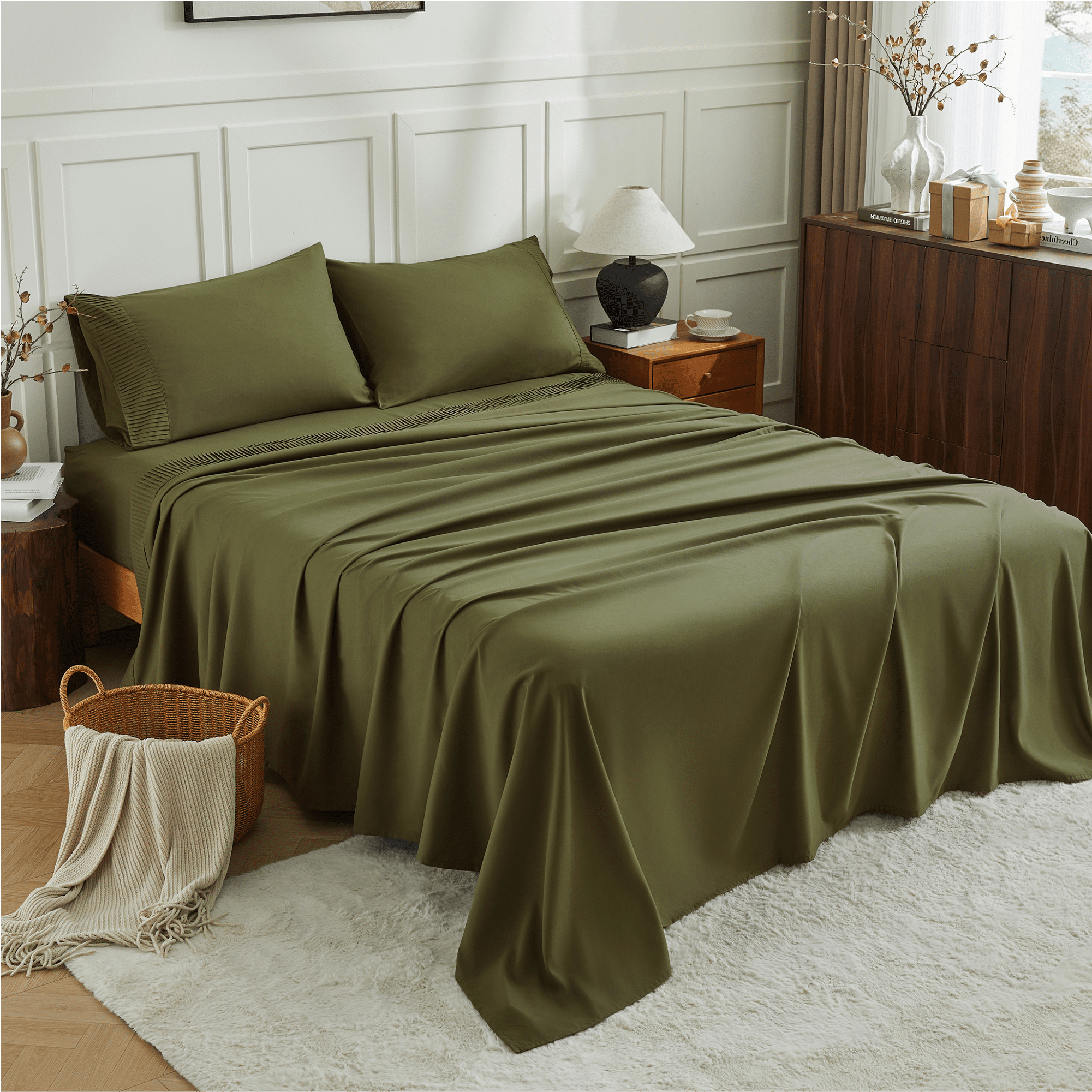 Luxury Breathable & Cooling Super Soft 4 Pieces Sheets Set - LITANIKA