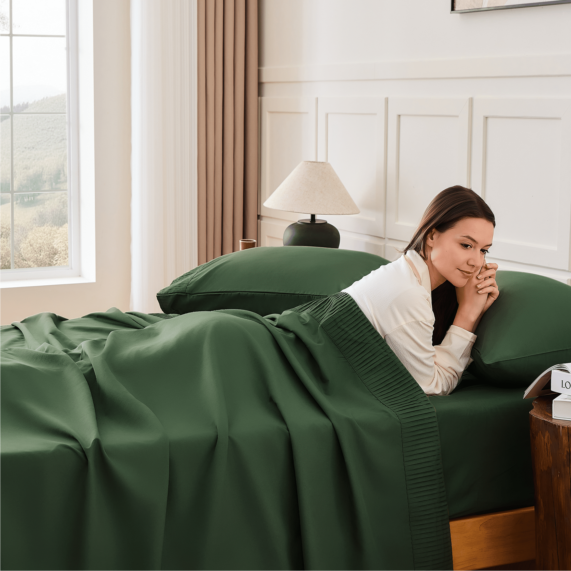 Luxury Breathable & Cooling Super Soft 4 Pieces Sheets Set - LITANIKA