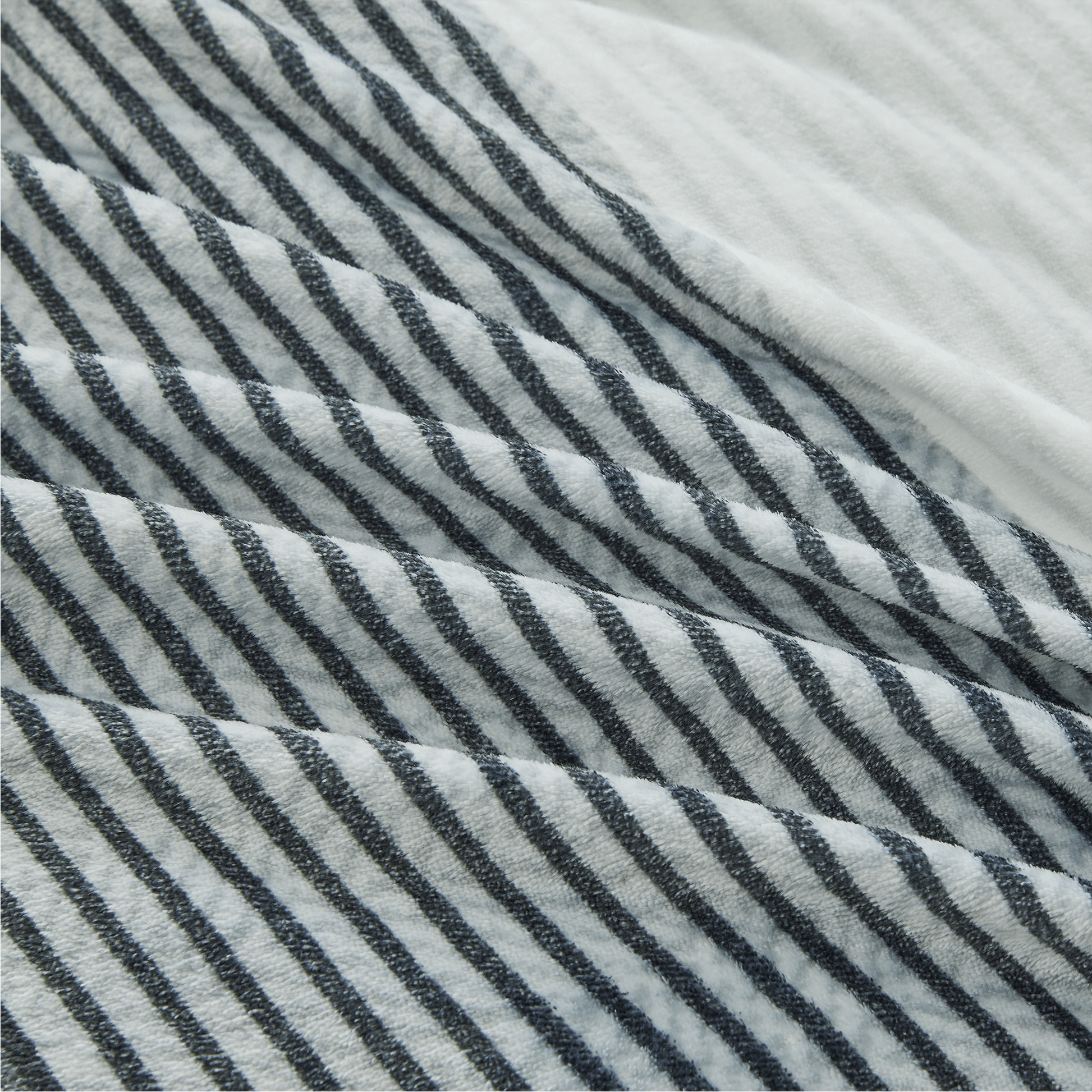 Luxury Soft Plush Fuzzy Stripe Comforter Sets - LITANIKA