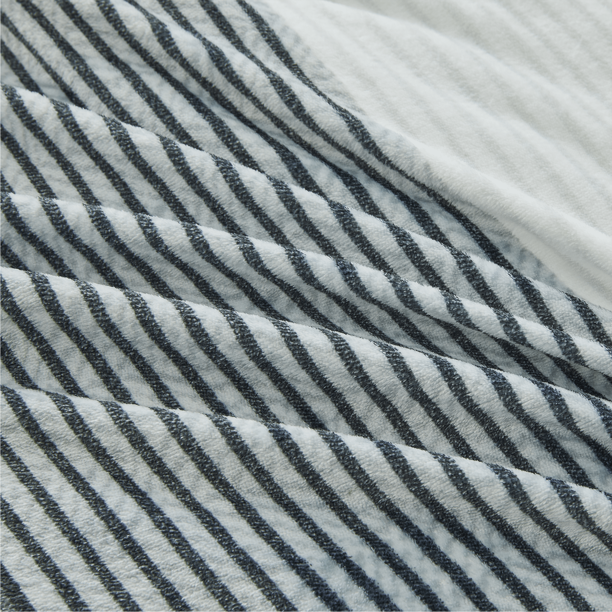 Luxury Soft Plush Fuzzy Stripe Comforter Sets - LITANIKA