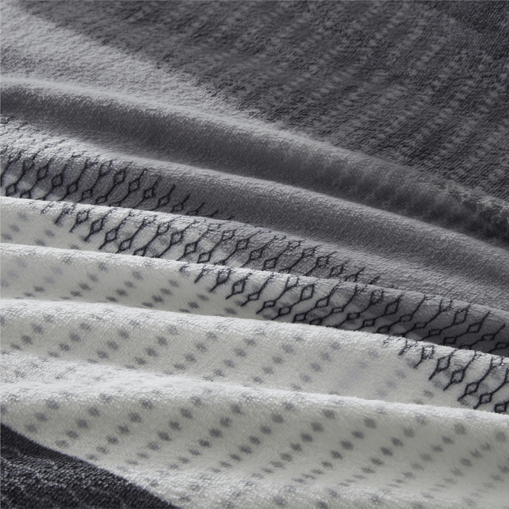 Litanika plush fuzzy stripe comforter set featuring soft, luxurious bedding with cozy, plush fabric and stylish striped design.