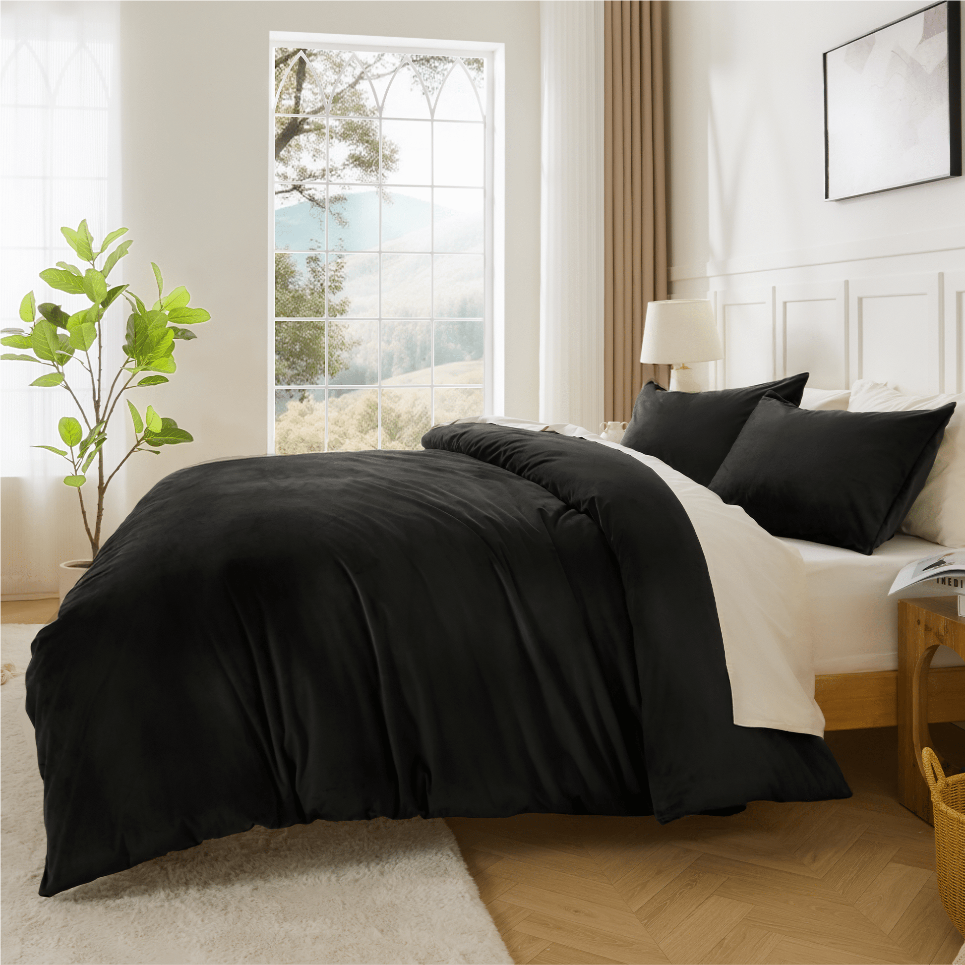 Luxury Textured Modern Flannel Duvet Cover - LITANIKA