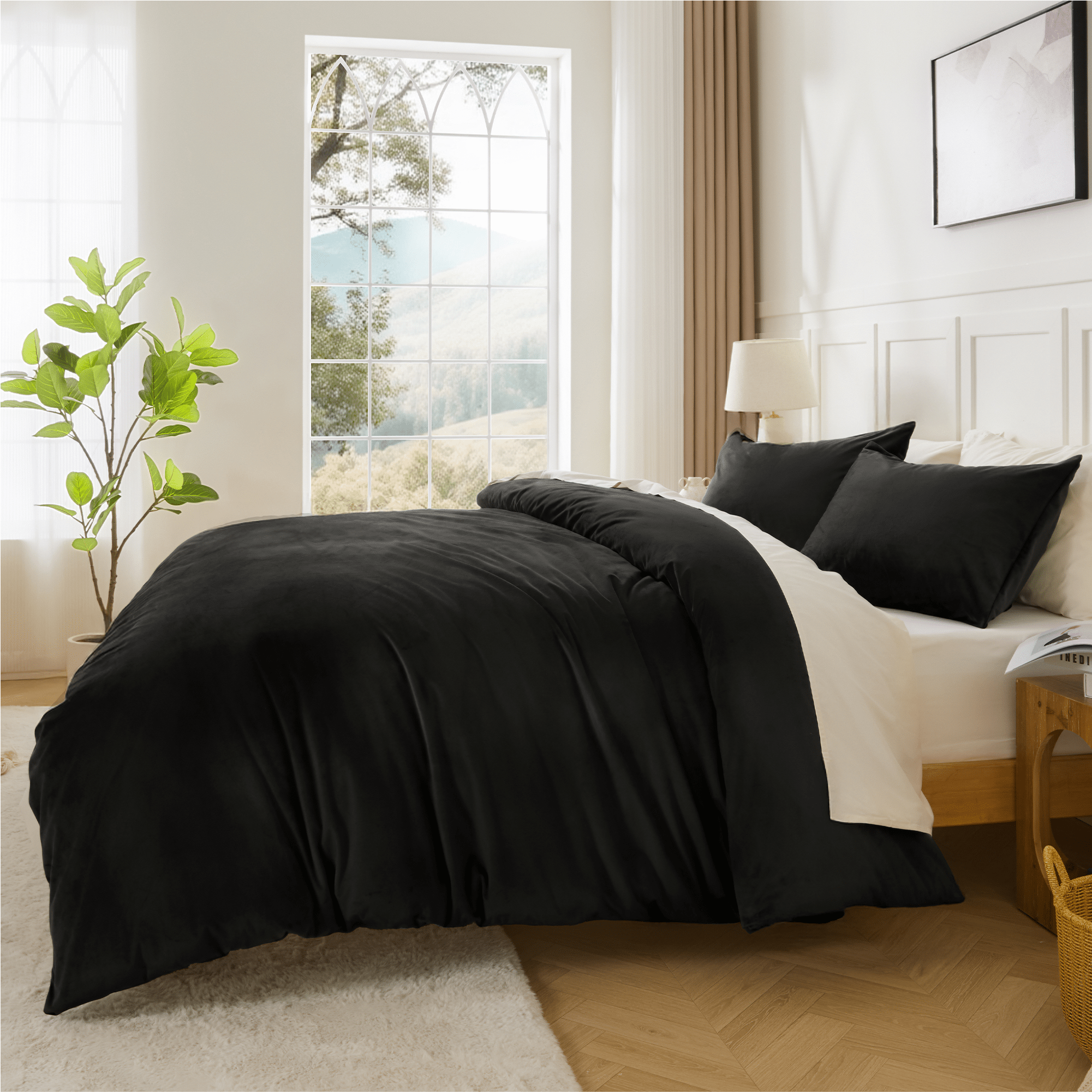 Luxury Textured Modern Flannel Duvet Cover - LITANIKA