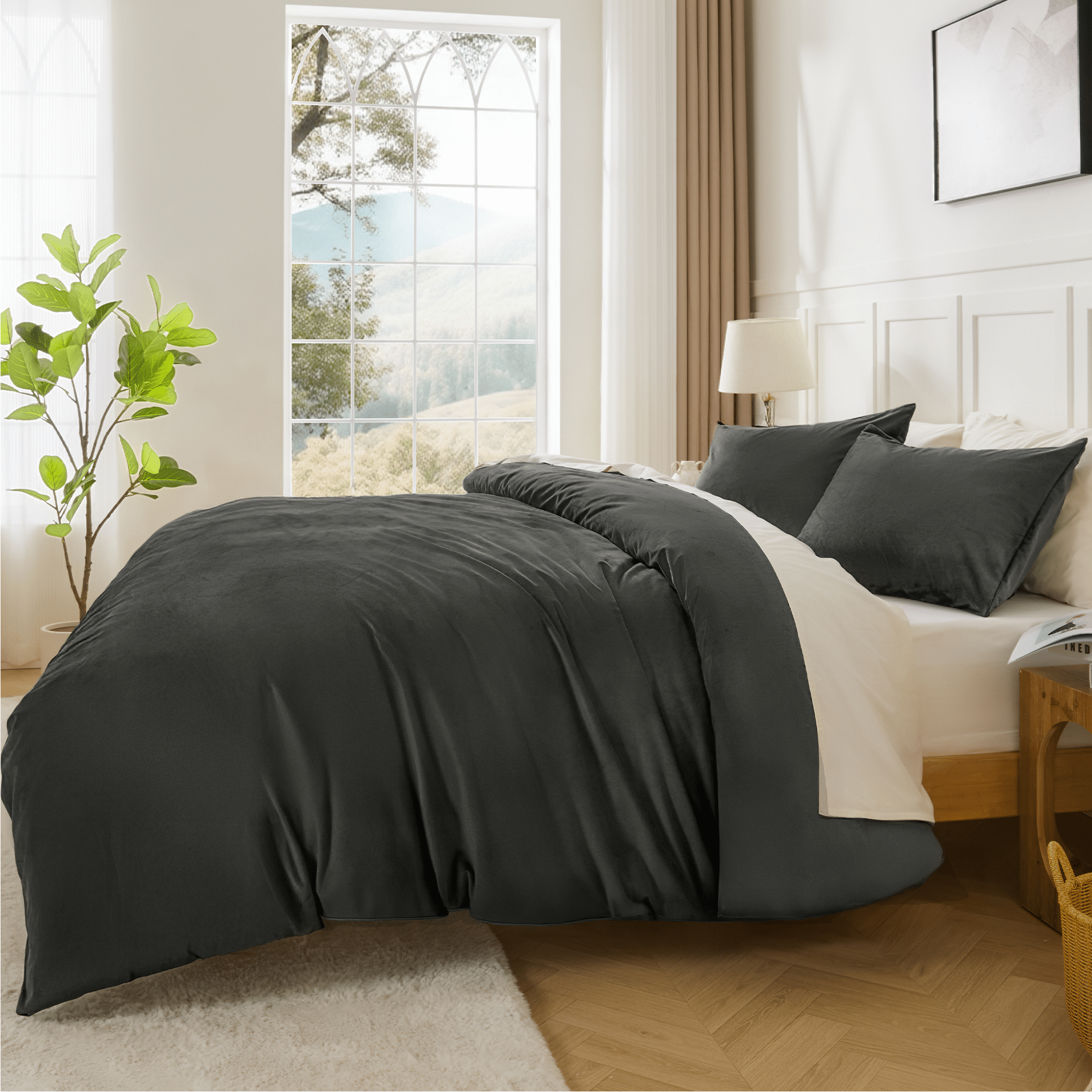 Luxury Textured Modern Flannel Duvet Cover - LITANIKA