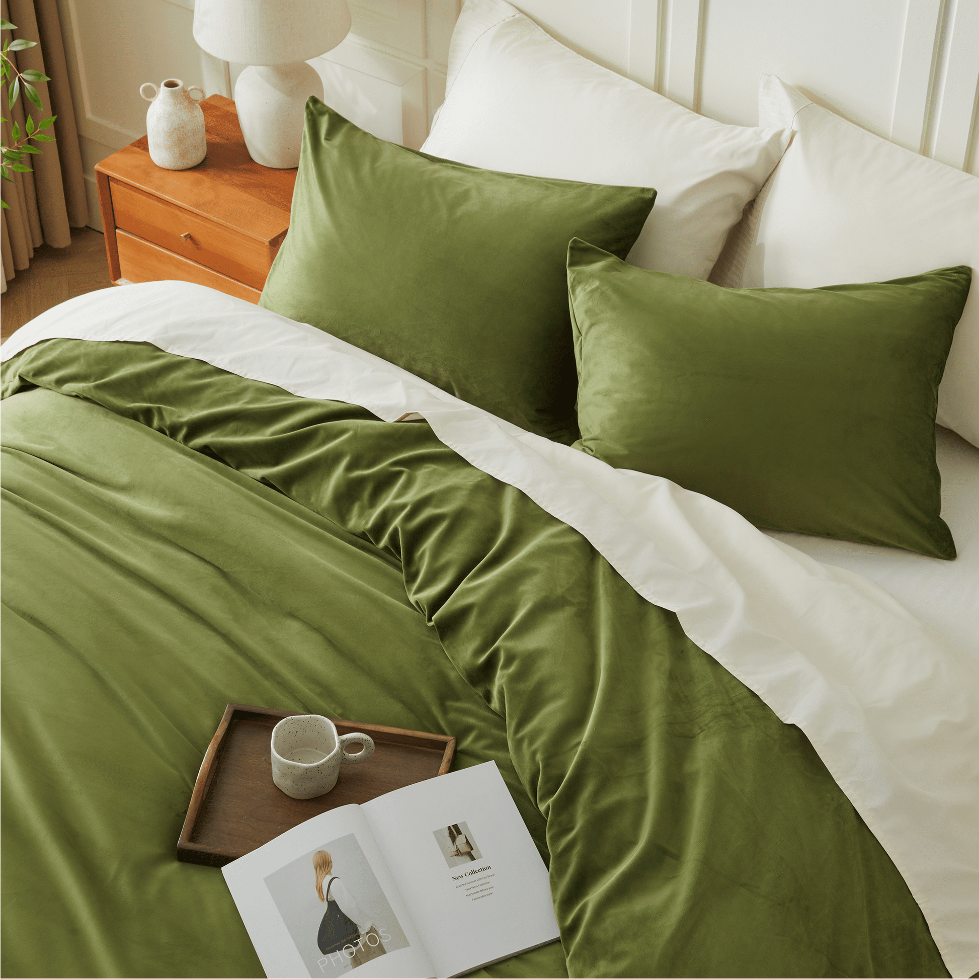 Luxury Textured Modern Flannel Duvet Cover - LITANIKA