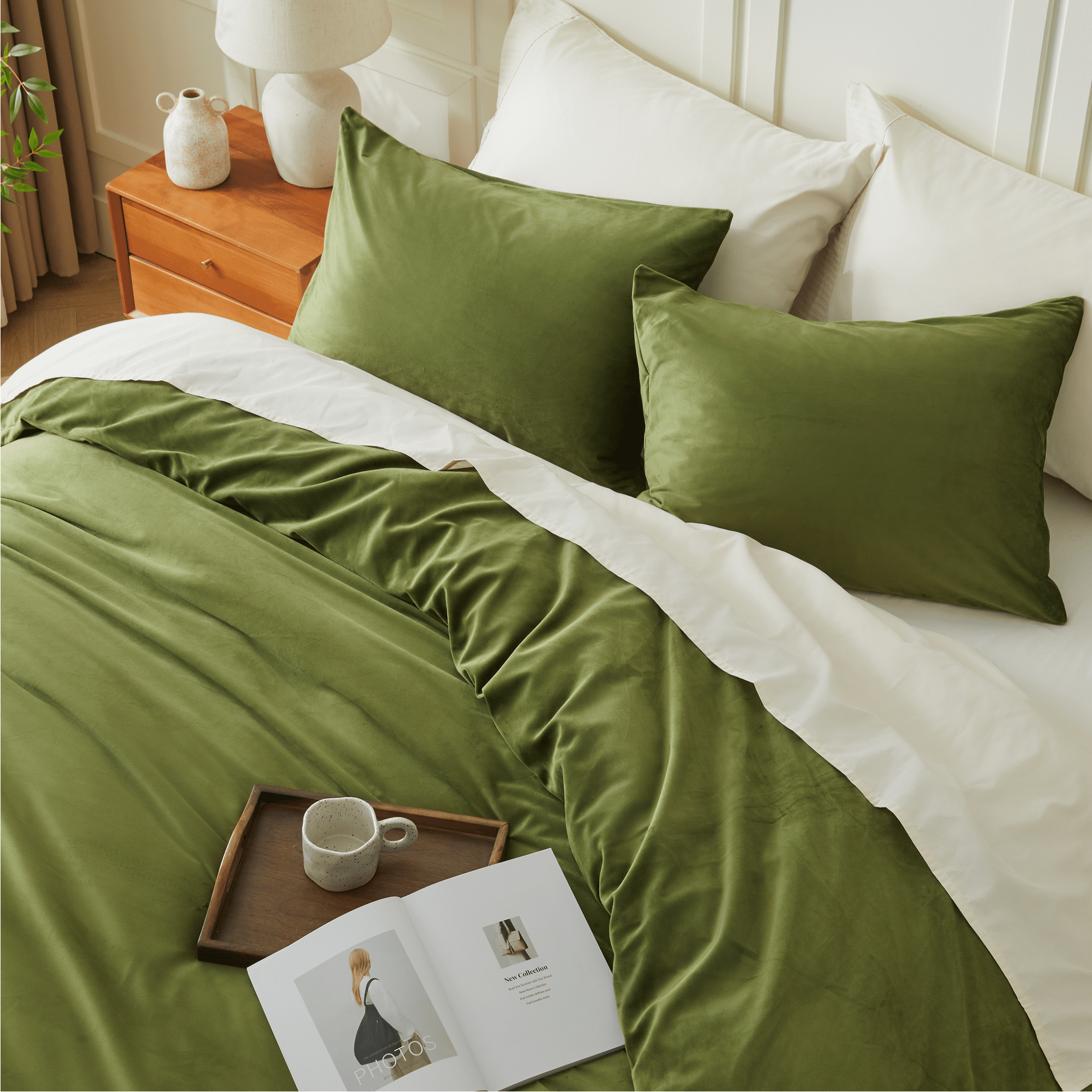 Luxury Textured Modern Flannel Duvet Cover - LITANIKA