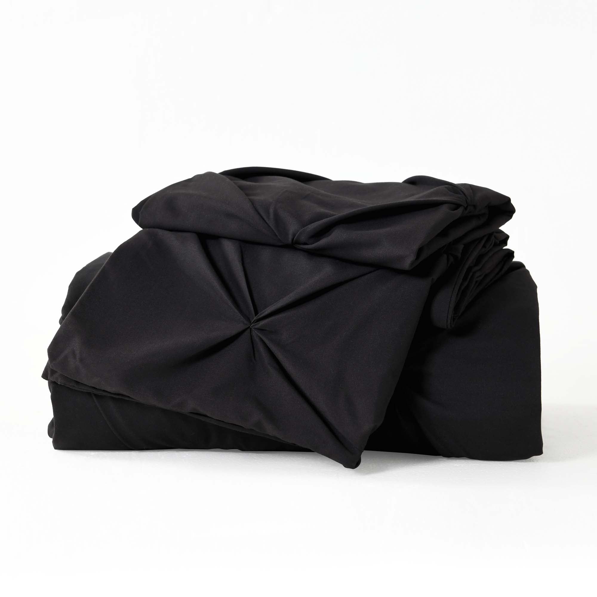 Pinch Pleat Pintuck Soft Microfiber 3 Pieces Duvet Cover Set - LITANIKA