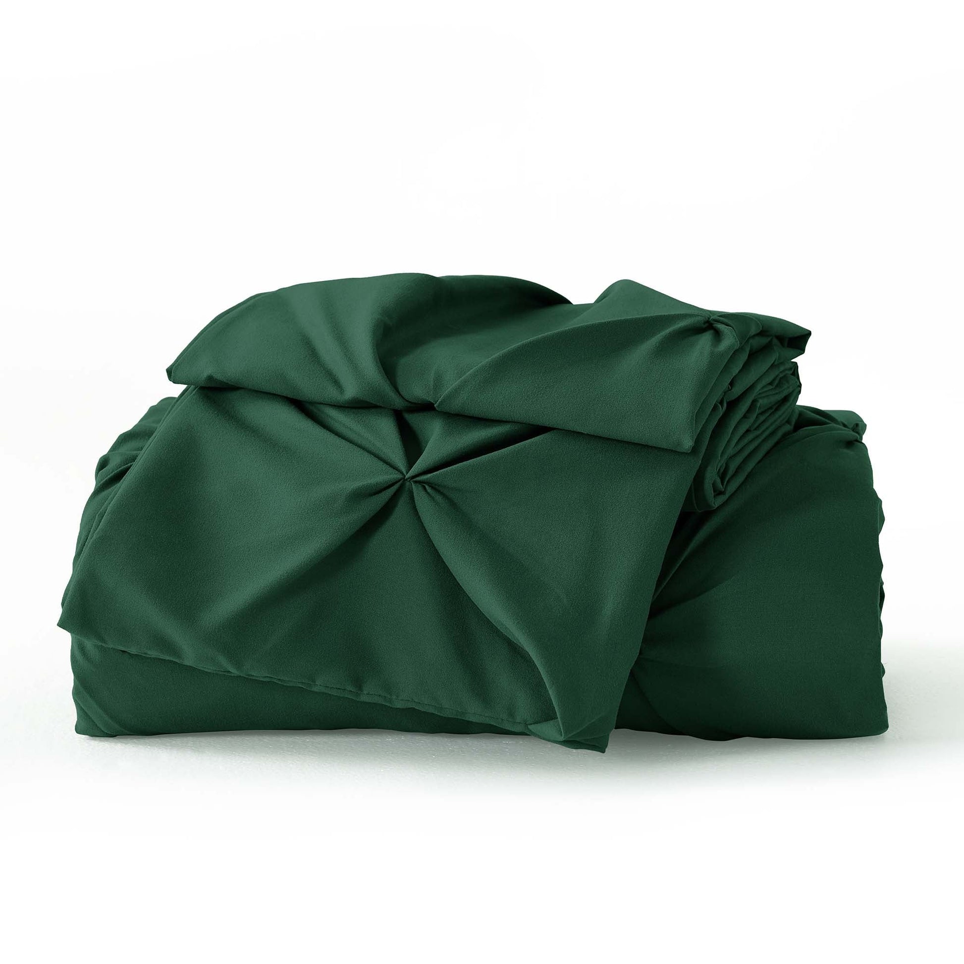 Pinch Pleat Pintuck Soft Microfiber 3 Pieces Duvet Cover Set - LITANIKA
