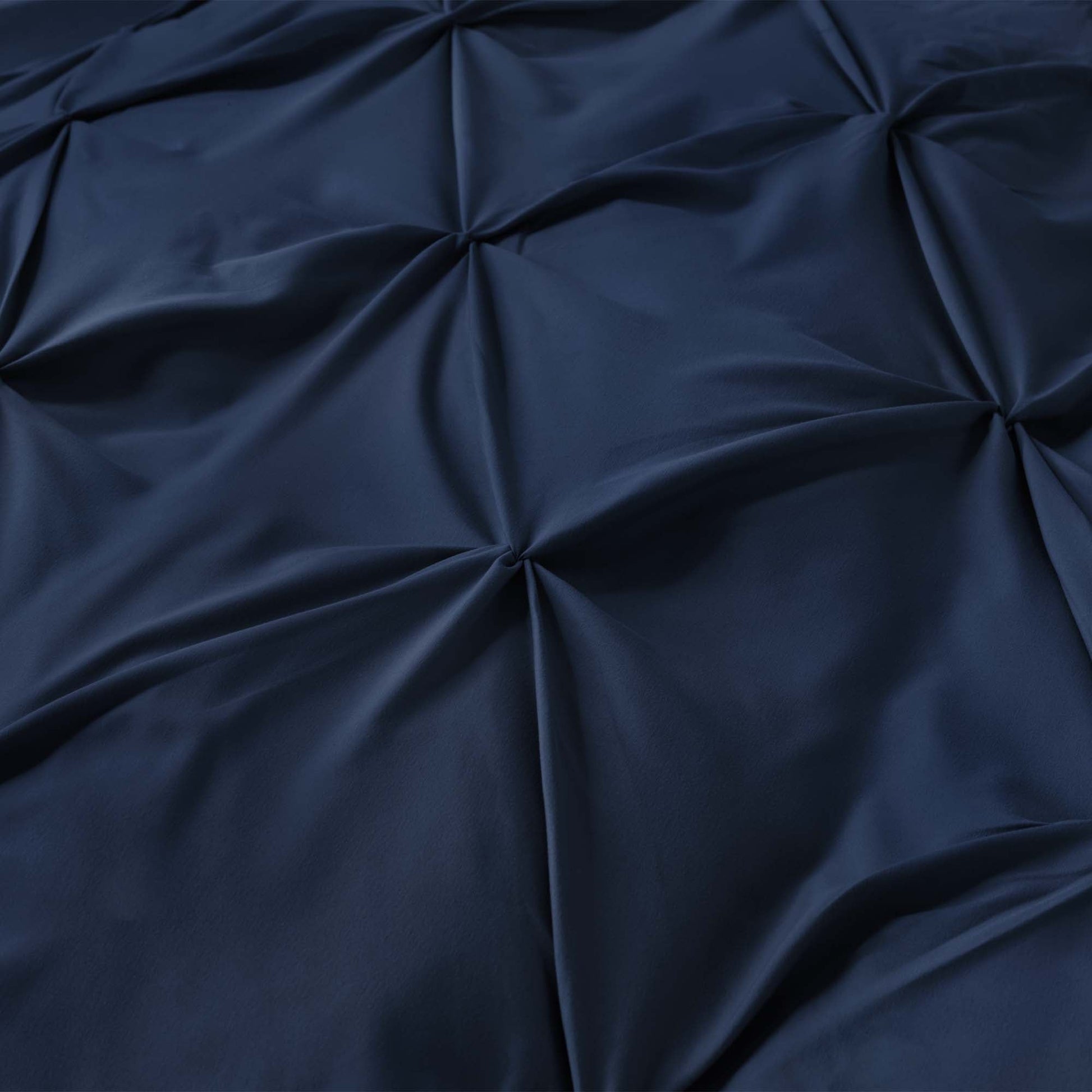 Pinch Pleat Pintuck Soft Microfiber 3 Pieces Duvet Cover Set - LITANIKA