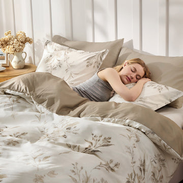 Premium Smooth Floral 3-Piece Duvet Cover Set - LITANIKA