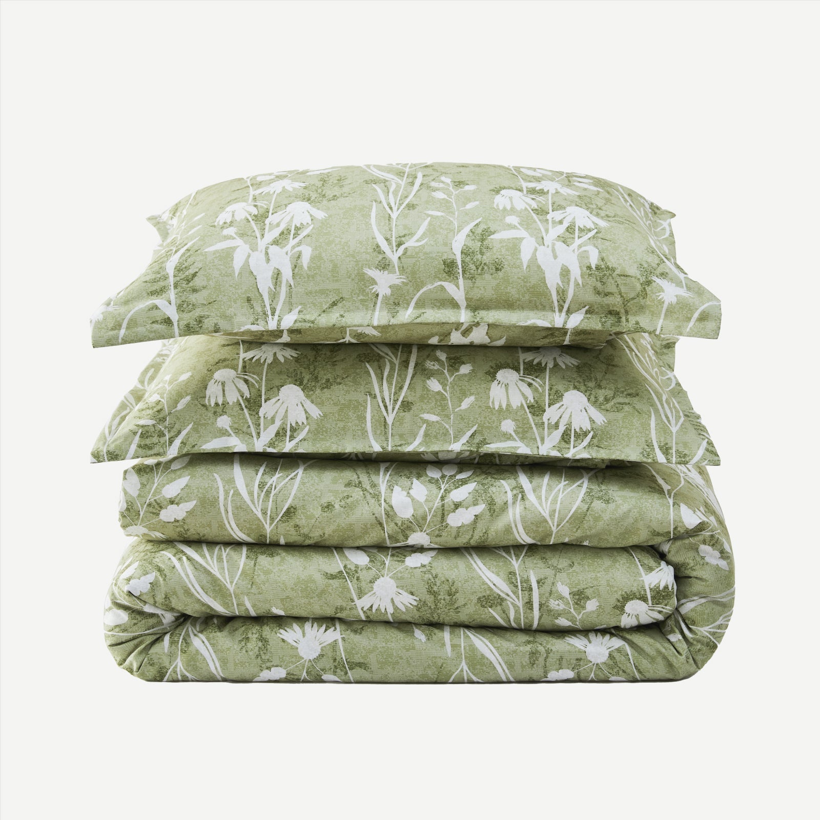 Reversible botanical flowers duvet cover set from Litanika featuring vibrant floral patterns on soft bedding fabric.